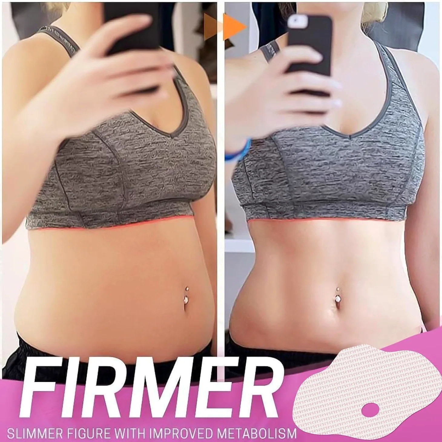 Plastry wyszczuplające brzuch, plaster odchudzający tłuszcz - naturalna formuła kofeiny zielona herbata, dyskretne kleje - antycellulitowa plaster Detox - 50 plastrów Detox
