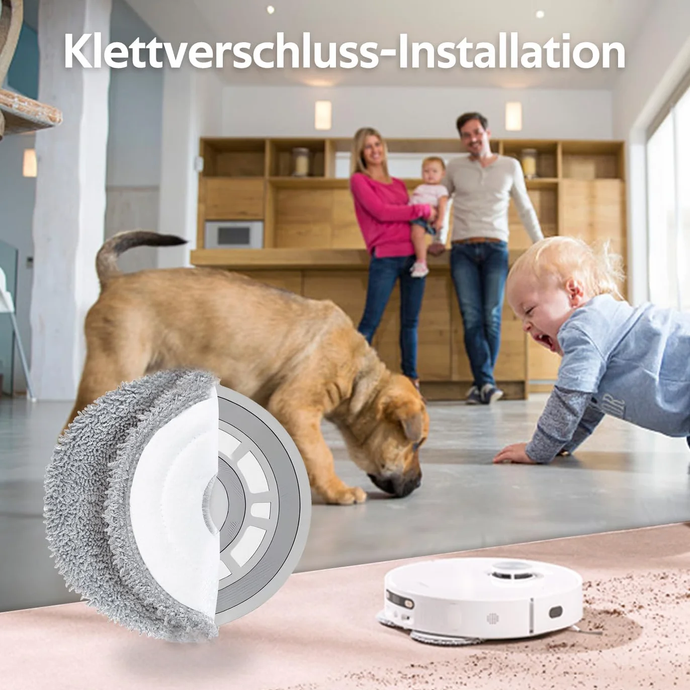 ANBOO 8 sztuk podkładek z mikrofibry do Dreame L10s Ultra L10 Ultra L20 Ultra L10s Pro Ultra Heat X40 Ultra Complete Xiaomi X10+ X20+