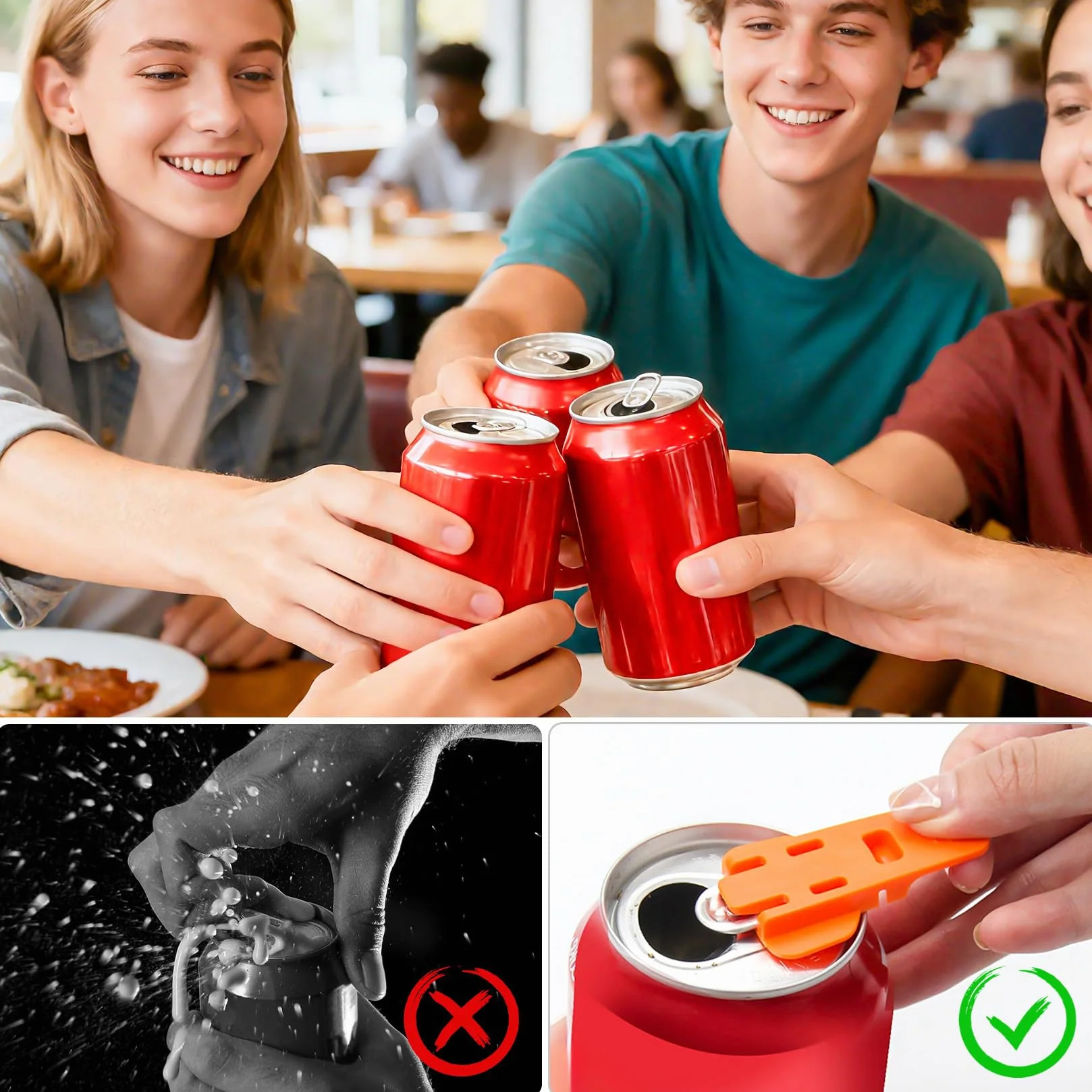 Otwieracz do puszek Easy Can 15 sztuk ochrona napojów