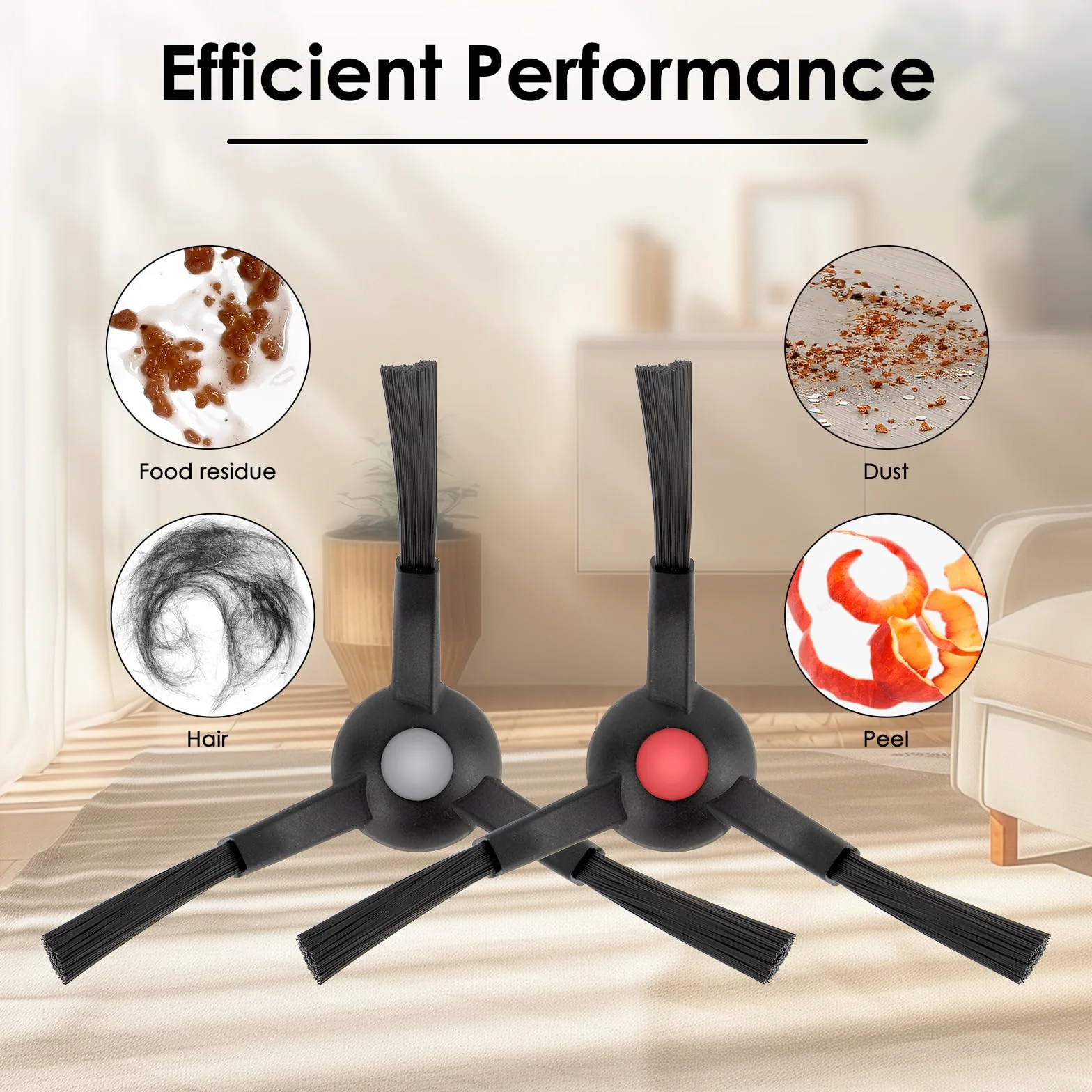 (8 sztuk) Omni S1 Pro szczotki boczne do odkurzacza Eufy Omni S1 Pro / E25/ E28/ C28/ E35 Robot Vacuum, zestaw wymiennych szczotek bocznych, szczotki do zamiatania krawędzi, zestaw akcesoriów do