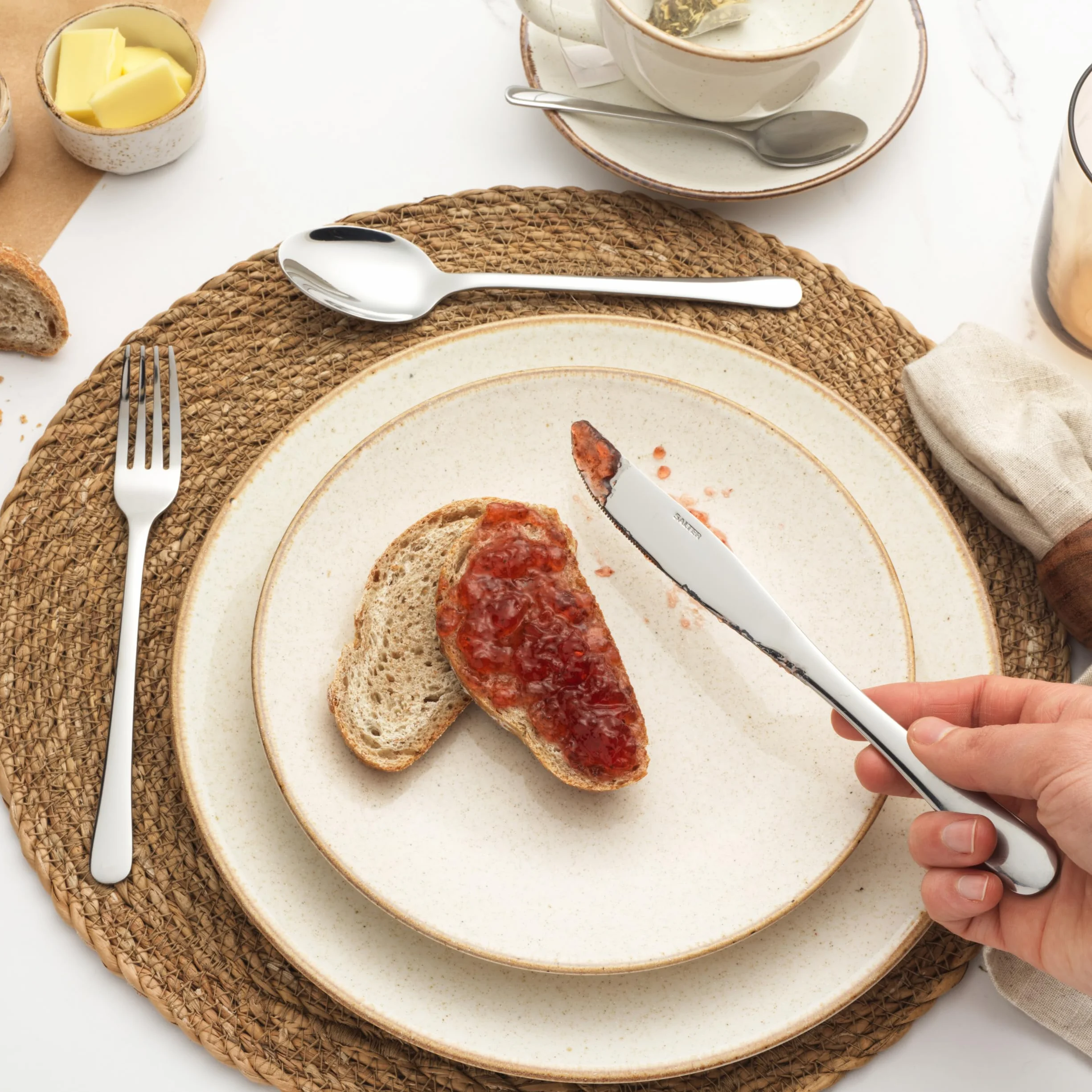 Salter Bakewell 24-Piece Cutlery Set, Stainless Steel