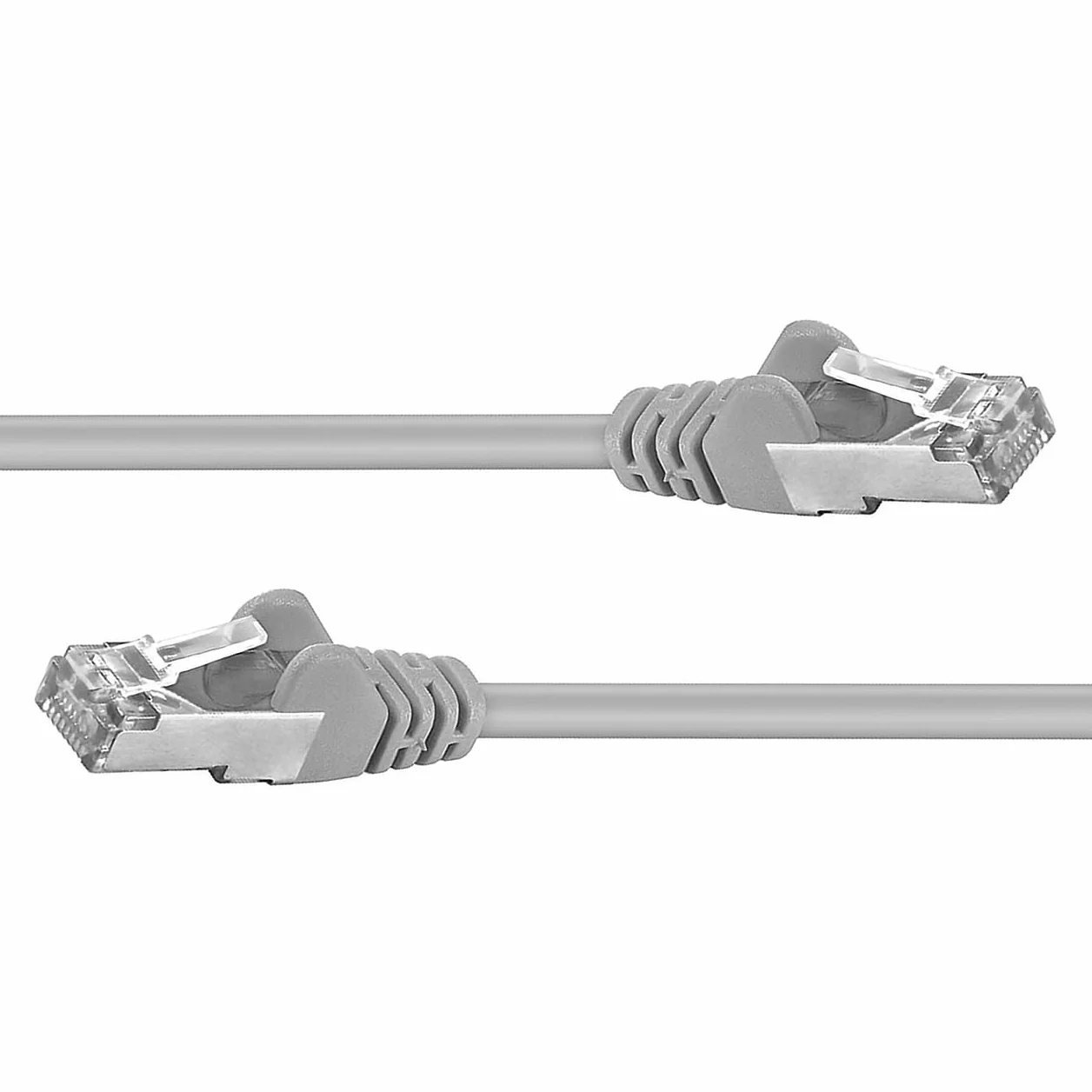 PremiumCord Kabel Sieciowy, Ethernet, LAN i Kabel Krosowy CAT6a, Ekranowanie S/FTP PiMF, LSOH, Szybkie, Elastyczne i Trwałe, RJ45, 10 Gbit/s, AWG 26/7, Miedziany 100% CU, Szary, 0,5m