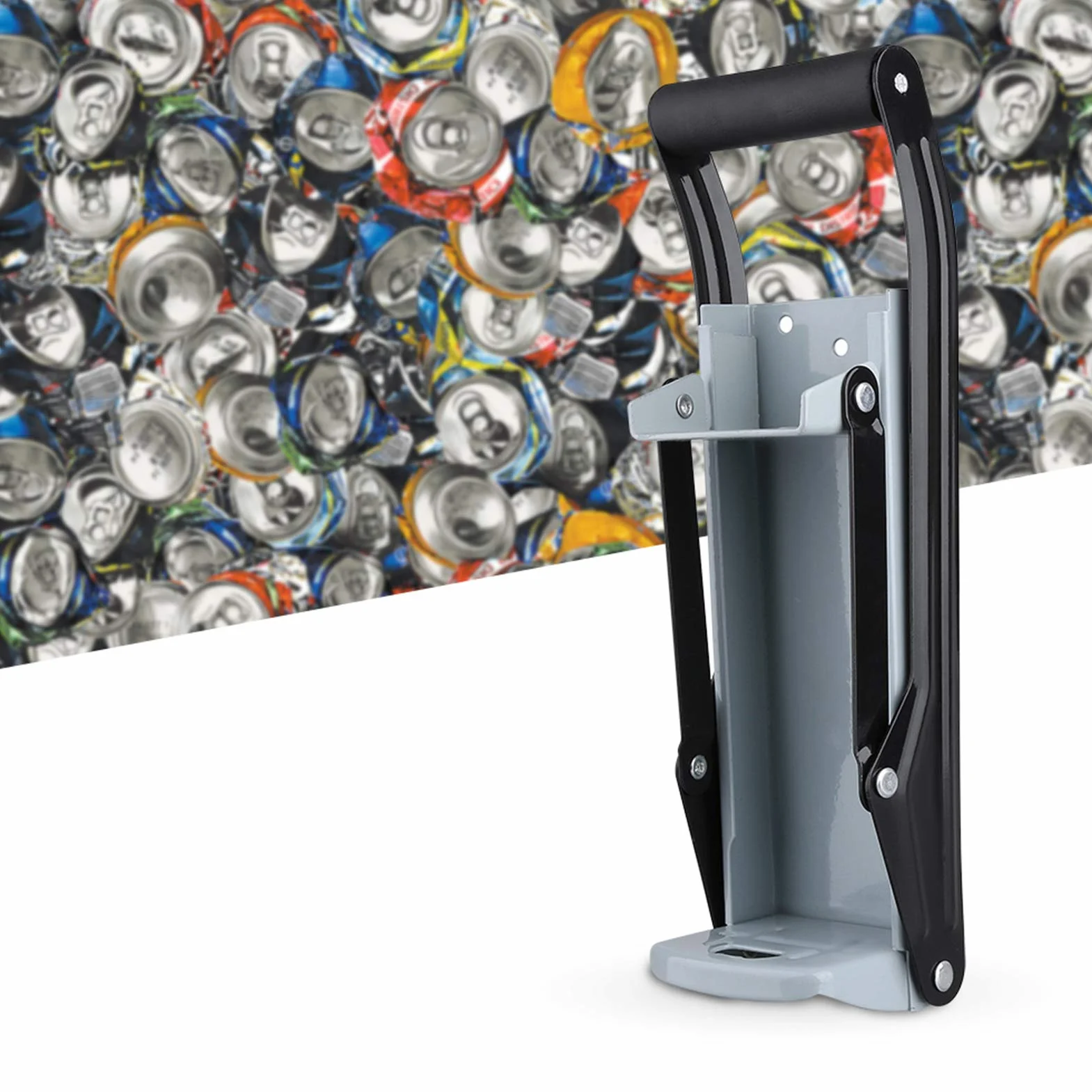 Kruszarka do puszek o dużej wytrzymałości, 500 ml, kuchnia, narzędzie do recyklingu puszek z napojami, do rozdrabniania puszek na napoje gazowane, piwo