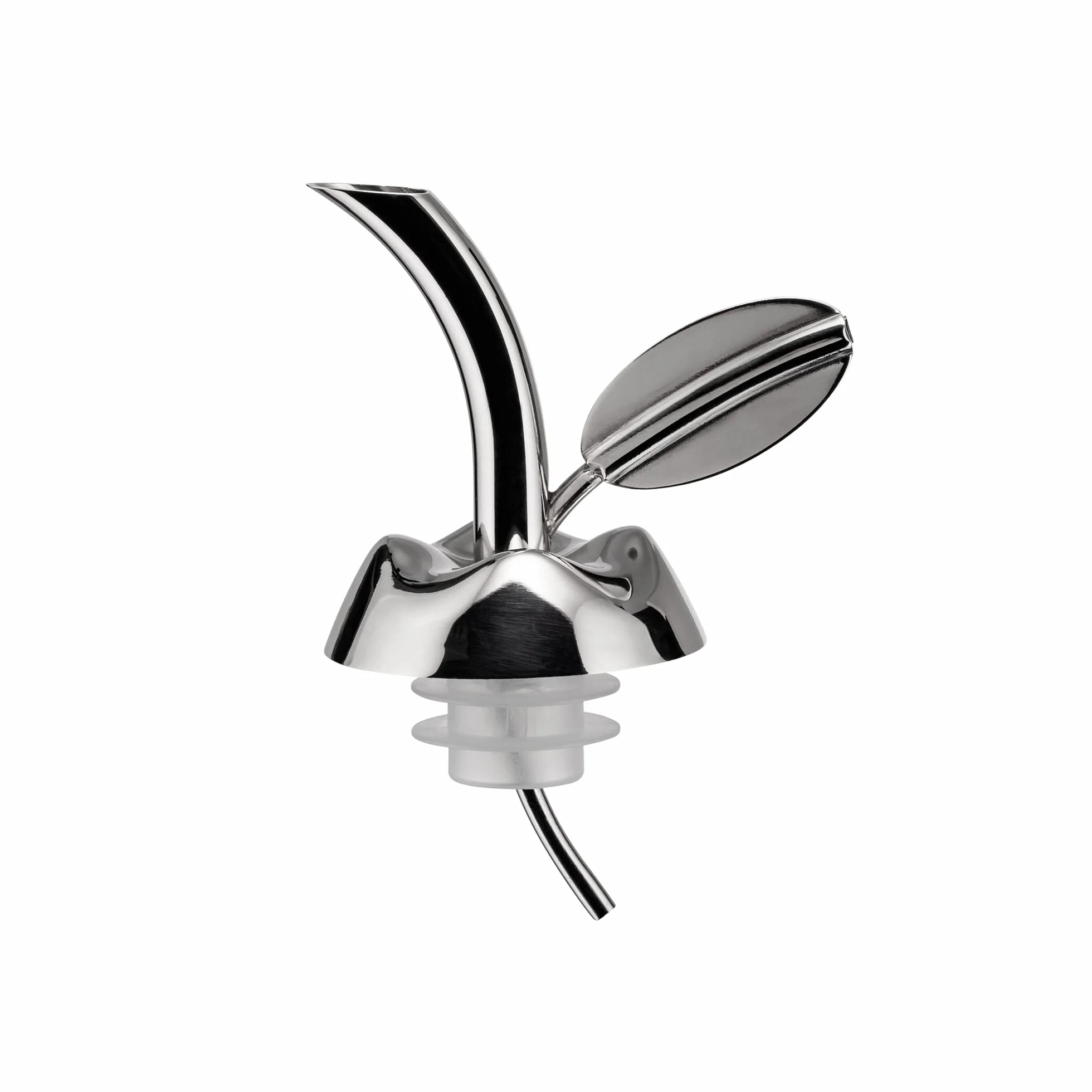 Alessi Fior D'Olio nalewak do oliwy z oliwek, srebrny