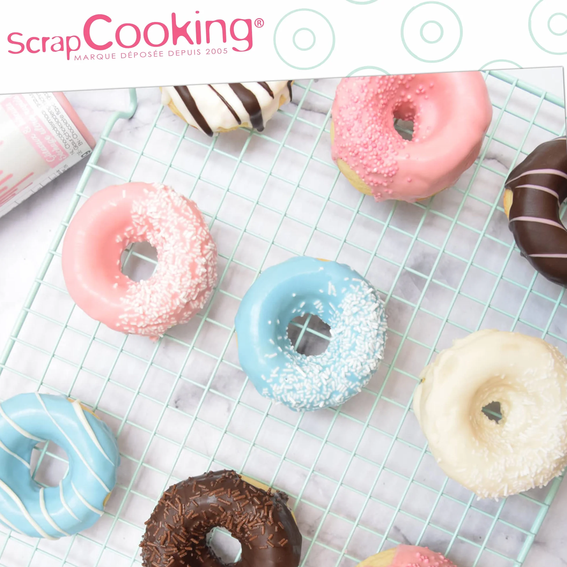ScrapCooking 6 silikonowych foremek pączków 2913