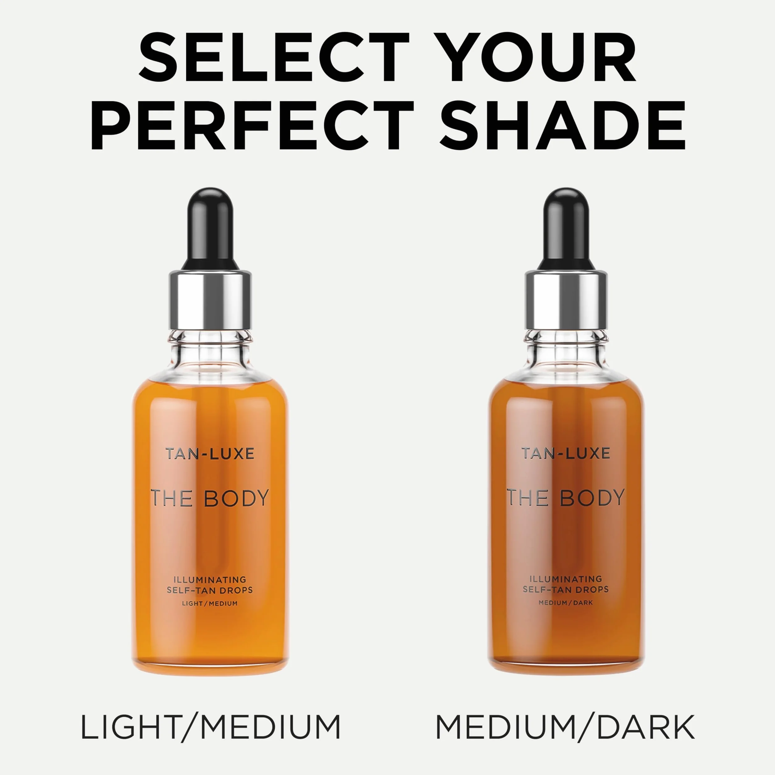 TAN-LUXE THE BODY Samoopalające, lekkie/średnie krople (15 ml) Dodaj krople do opalania do pielęgnacji skóry, aby uzyskać spersonalizowaną opaleniznę ciała