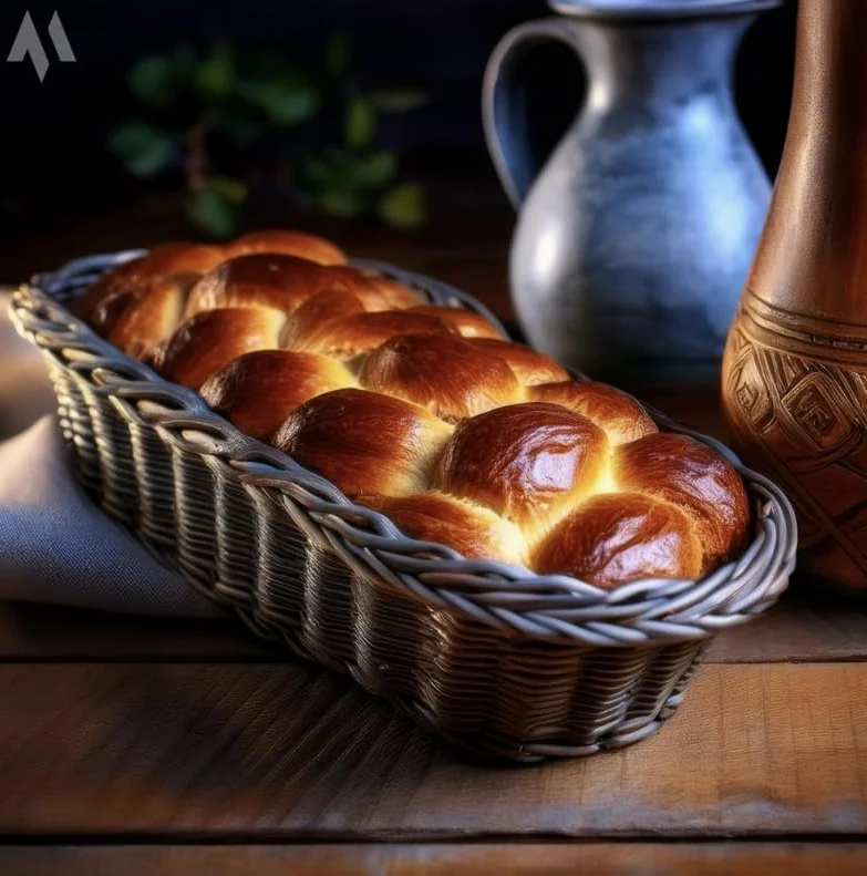 OMAGO podłużny koszyk do serwowania pieczywa szary