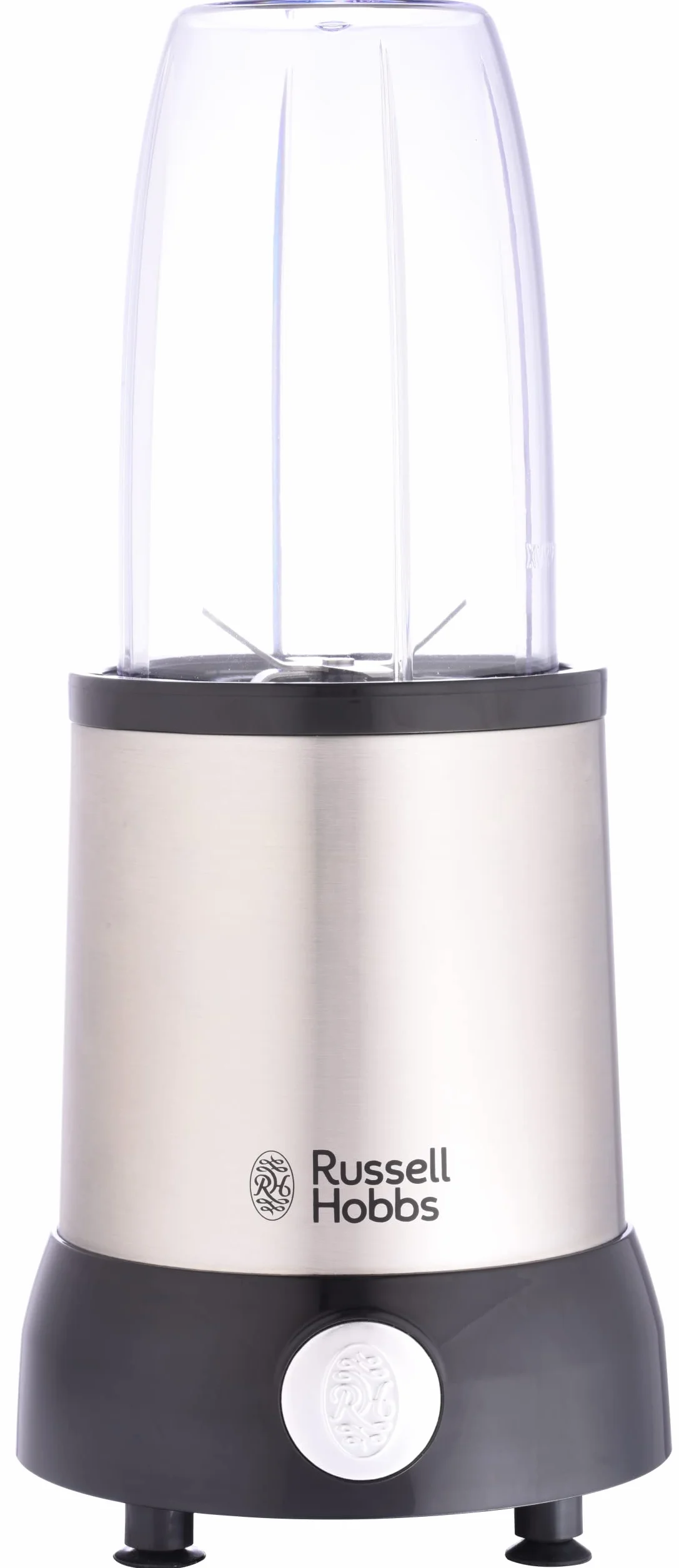 Russell Hobbs blender, blender kielichowy, mielenie, miksowanie, do owoców i warzyw, młynek do kawy, pojemność pojemnika 0,7l, stal nierdzewna, moc 700W, srebny, Nutri Boost 23180-56