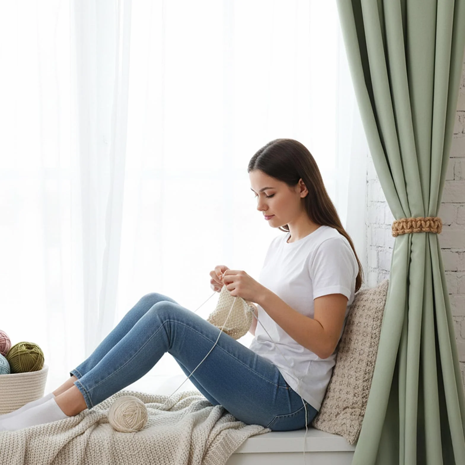 6 sztuk uchwytów na zasłony w stylu boho, uchwyty do zasłon do użytku na zewnątrz, rustykalne uchwyty na zasłony, ręcznie wykonane, dekoracyjne taśmy do zasłon, do domu, biura, na zewnątrz