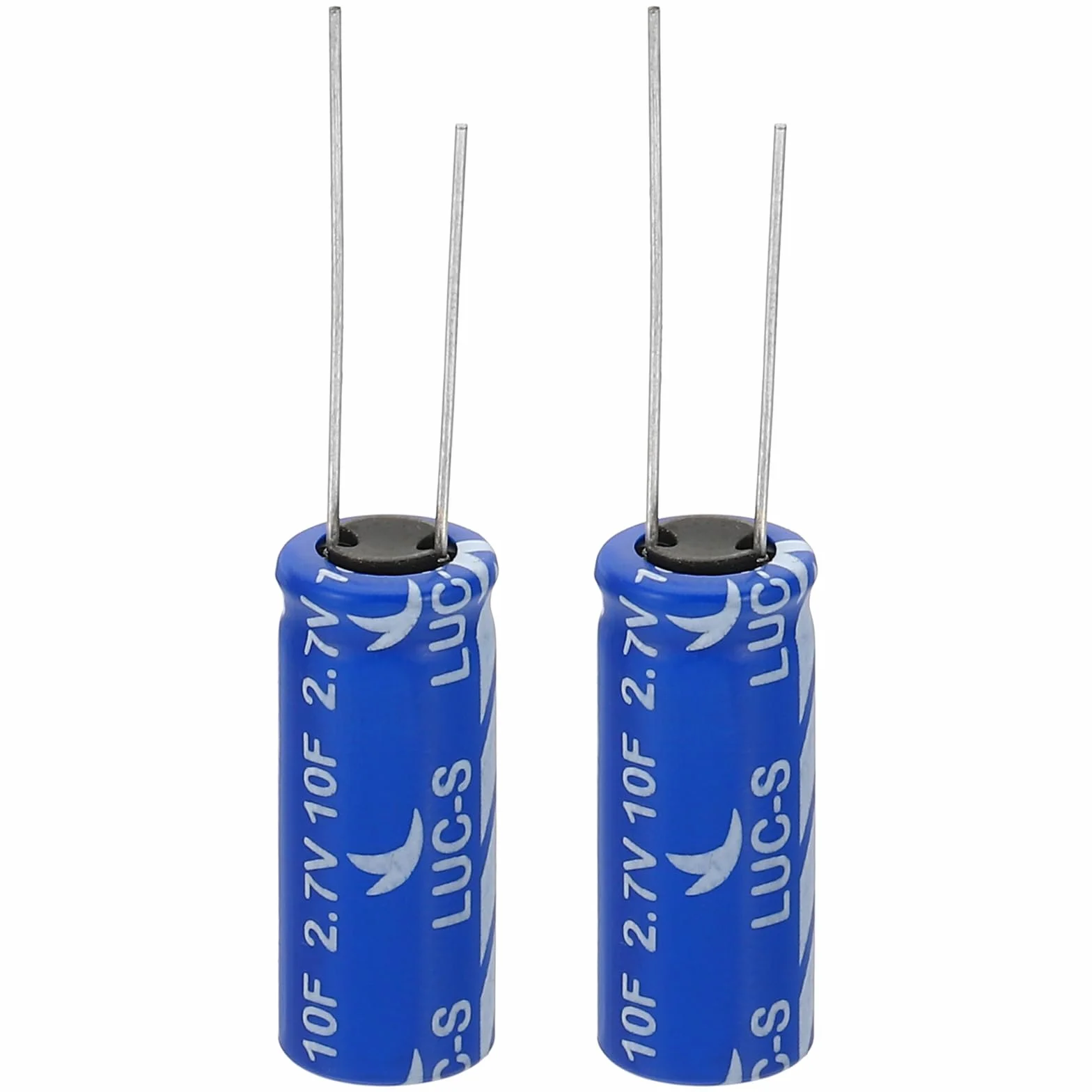 PATIKIL 2 sztuki 2,7 V 10F superkondensator 0,39 x 0,39 x 0,98" aluminiowy superkondensatory typ nawijania magazynowanie energii do On Board Backup magazynowanie energii