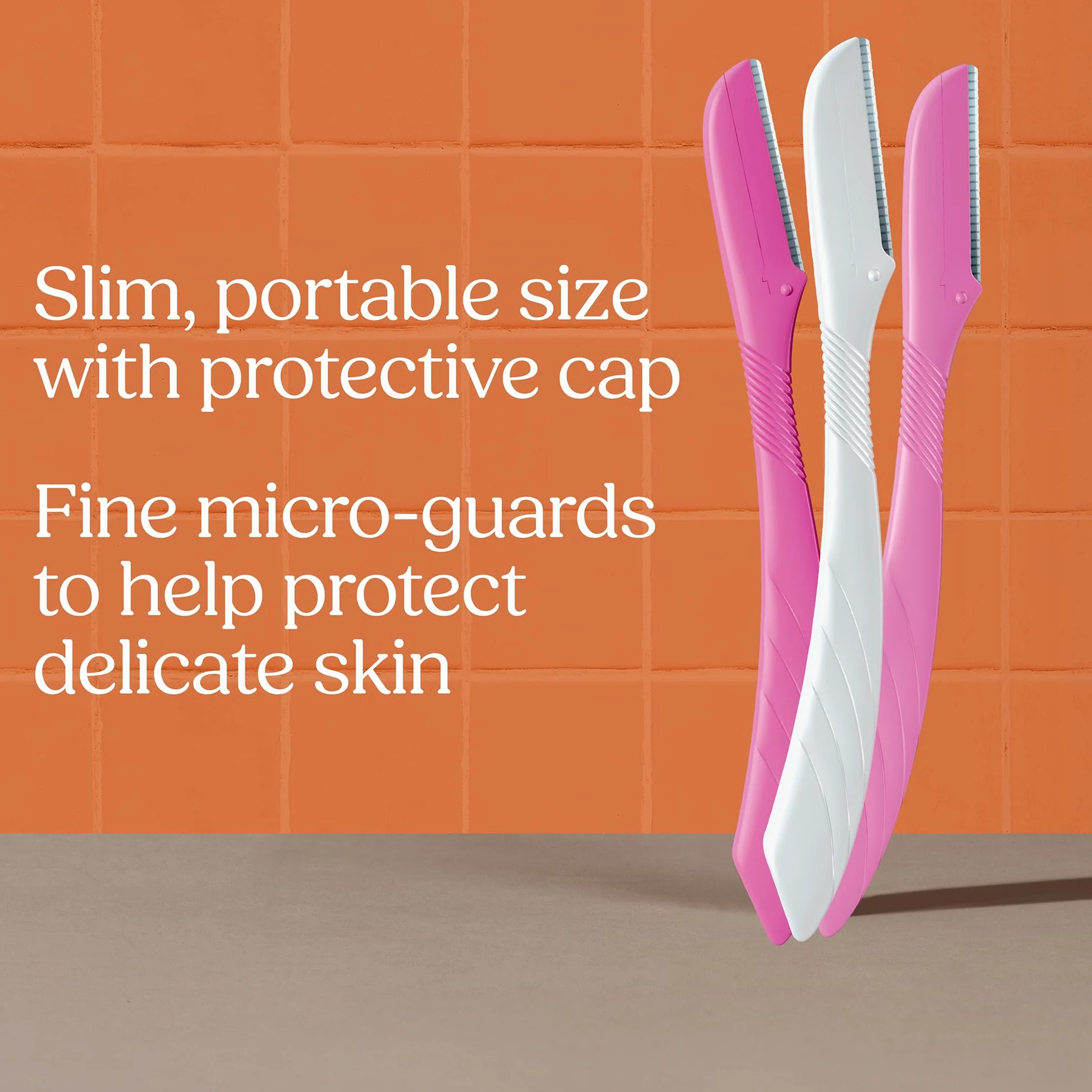 Wilkinson Sword W301551100 Wielofunkcyjne Narzędzie Kosmetyczne, 3 Sztuki, Różowy/Biały