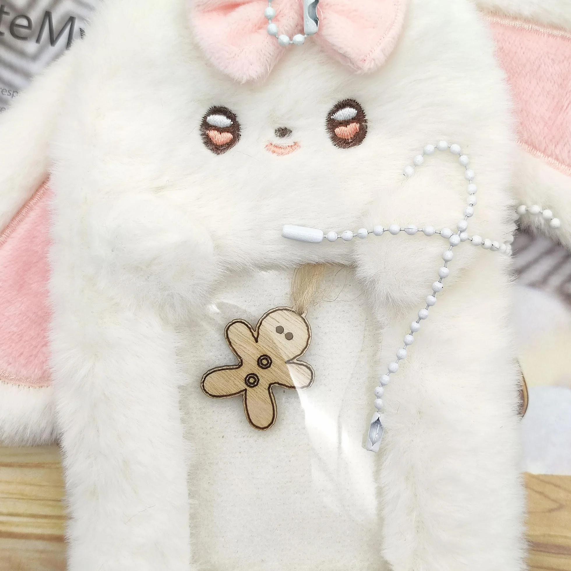 Kpop pluszowy uchwyt na karty fotograficzne, z motywem kreskówki, etui na dowód osobisty, etui ochronne na dowód osobisty, etui na karty, zdjęcia idola, legitymację studencką, szer.:, m