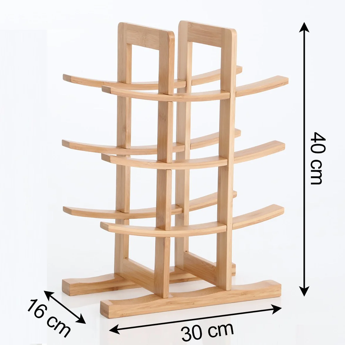 Gräfenstayn® Stojak na wino Porto Bambusowy 12 butelek 30x16x42 cm