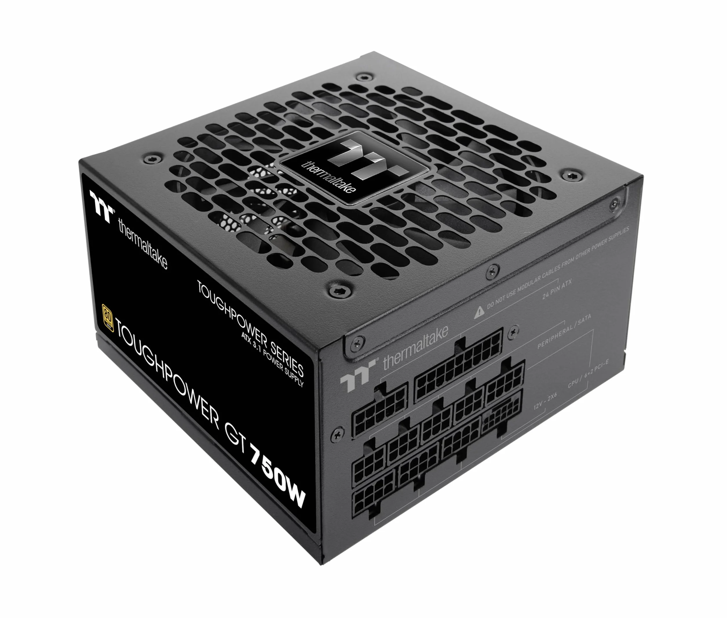 Thermaltake Toughpower GT 750W | ATX 3.1 | PCIe 5.1 12V-2x6-Anschluss | ultraleise Smart-Zero-Funktion | Low Profile Kabel | 80+ GOLD | Modular