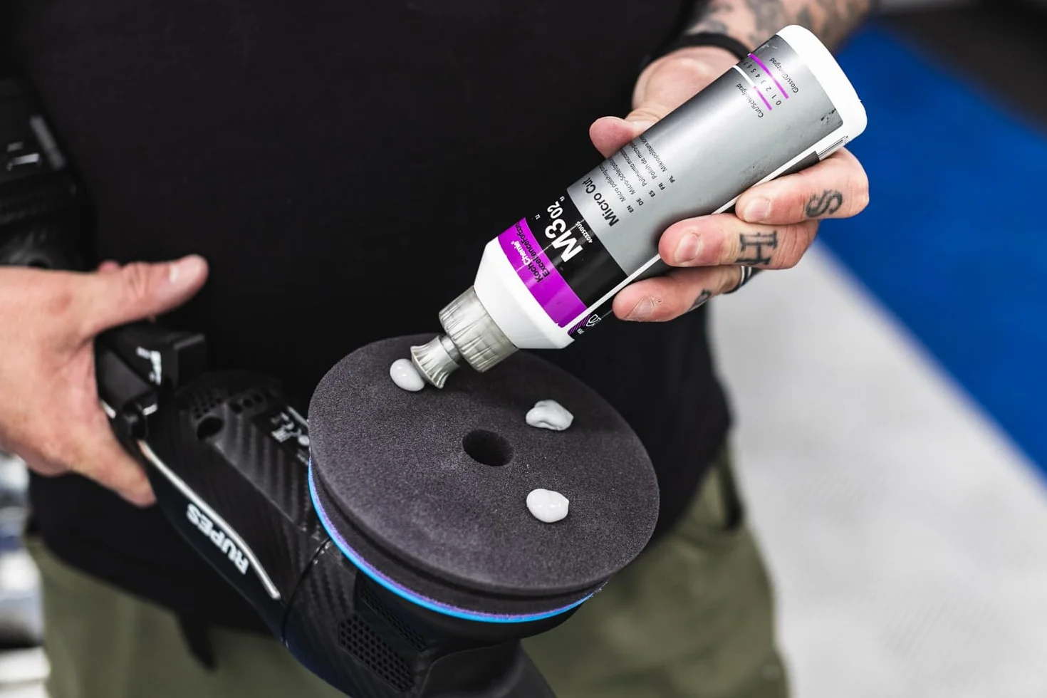 KOCH CHEMIE Podkładka z pianki miękkiej Micro Cut 126mm Fioletowy 25 mm 42 g