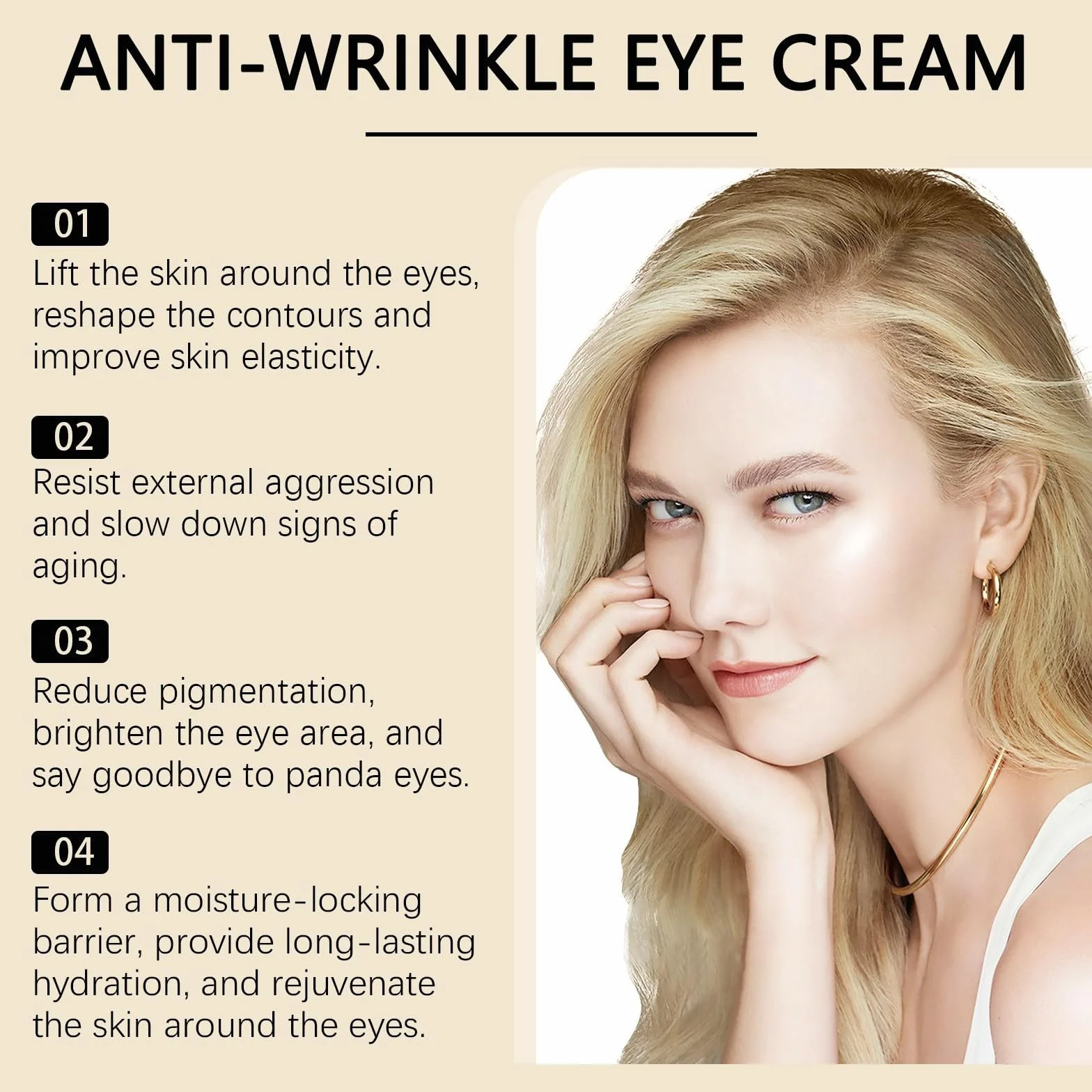 Retinol Serum, przeciwstarzeniowy krem pod oczy z 4% liposomem siatkówki i sfermentowaną fasolą, czarny żeń-szeń, przeciwstarzeniowy i redukujący hałas, przeciwzmarszczkowy i cienie pod oczami, 30 ml