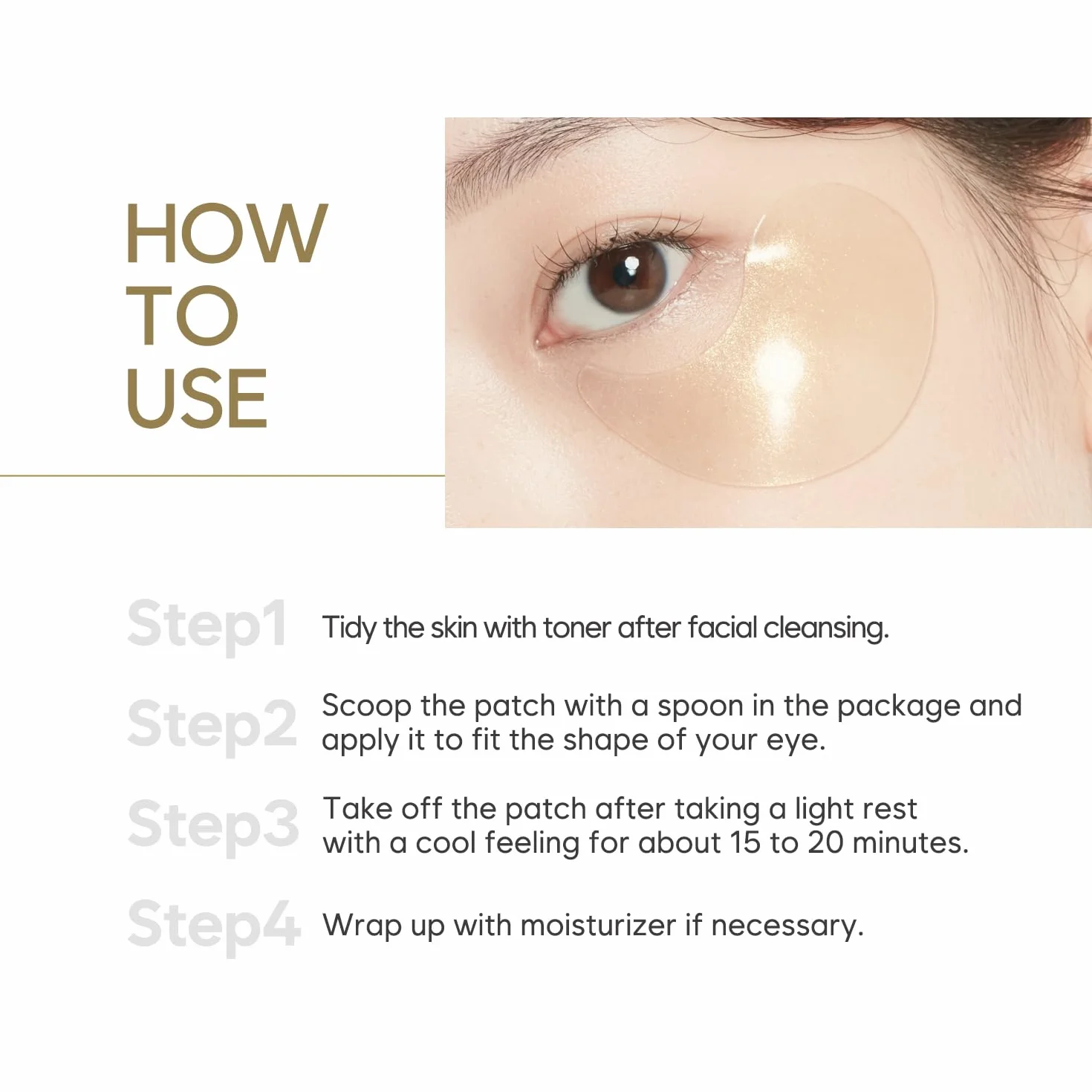 Petitfée Gold Hydrogel Eye Patch 60 pc 60 stuks