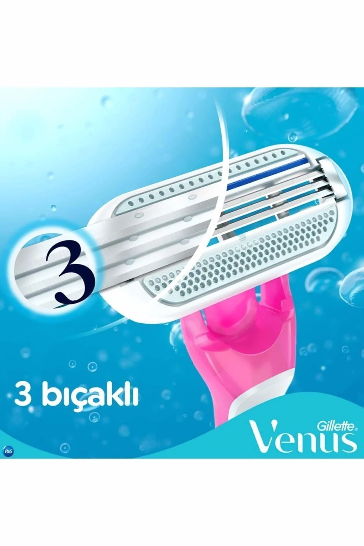 Venus 7702018426263 Jednorazowe Maszynki Do Golenia, 3 Sztuki, Wielokolorowy
