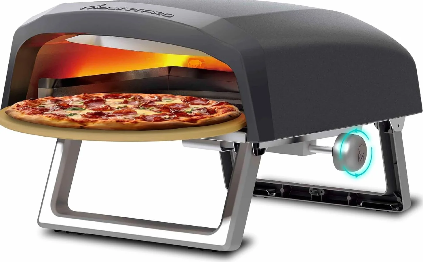 MasterPRO Napoli przenośny piekarnik do pizzy gazowej 500°C 60 sekund torba transportowa kamienna taca