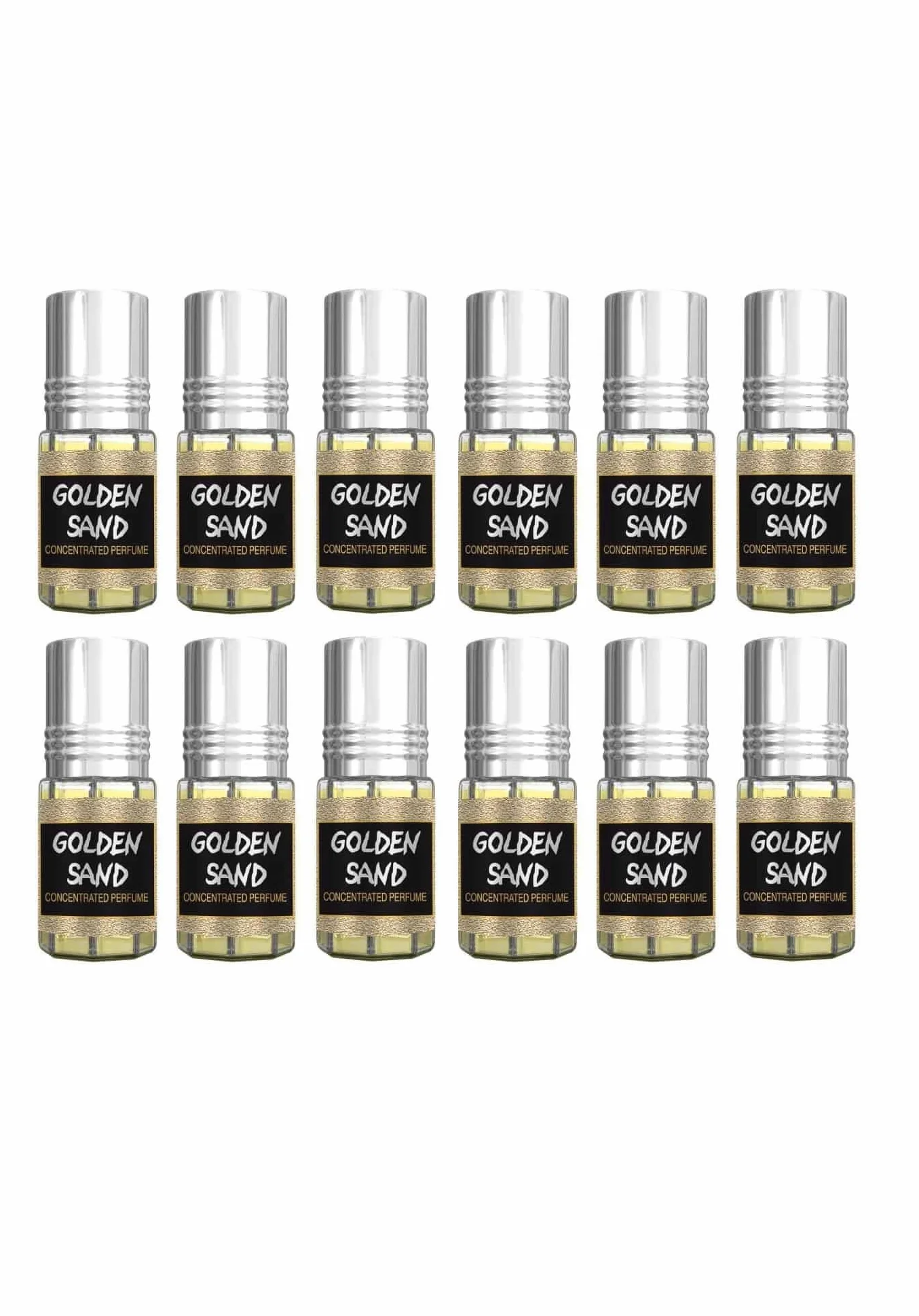 Al Rehab Golden Sand olejek perfumowany, zapach piżma, 100% olej, 3 ml, 12 sztuk