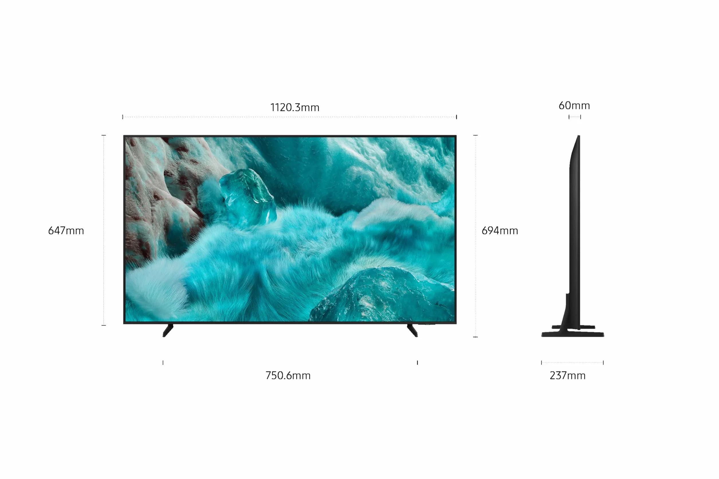 SAMSUNG Telewizor 50 cali QLED Q7F 4K Smart TV z wizją AI, 100% głośności kolorów z kropką kwantową, autentyczny Quantum Dot i Motion Xcelerator