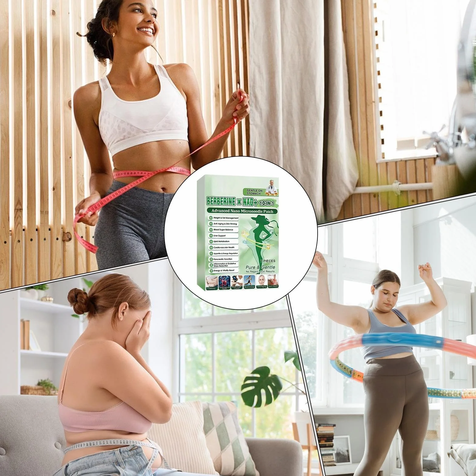 Moringa X Berberin plastry z mikroigłami, 3 pudełka Moringa X Berberin, plastry Luxarise, Moringa i berberyna, delikatne plastry odchudzające, do pielęgnacji ciała