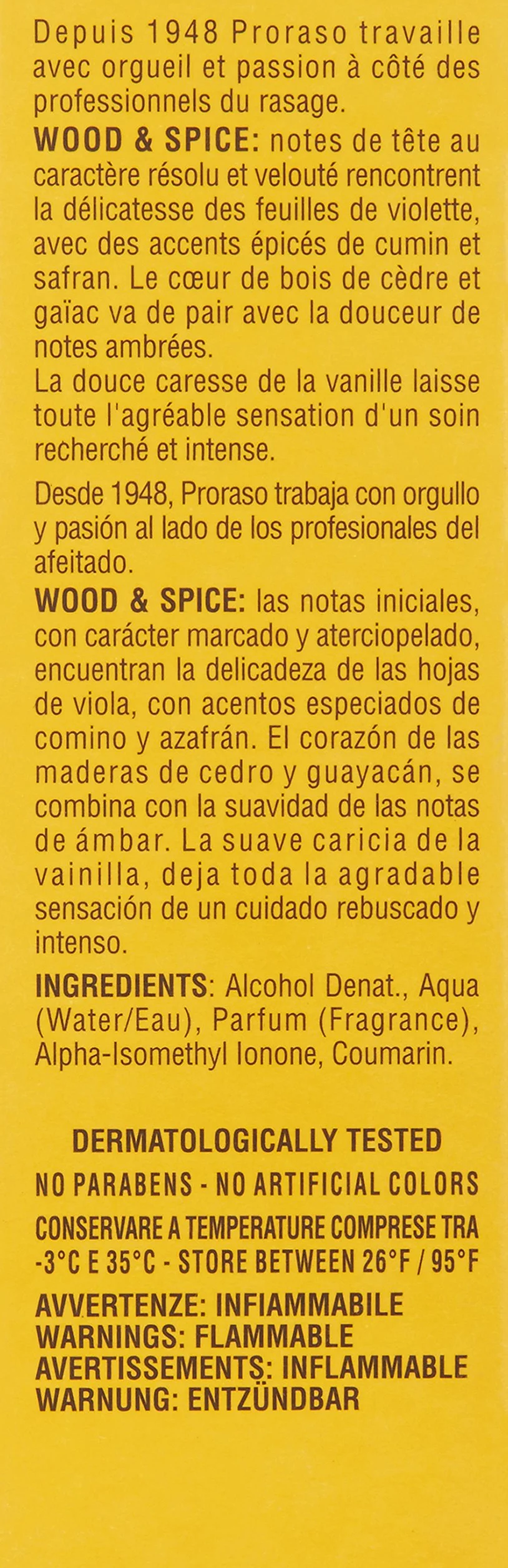 Proraso Perfumy męskie EDC Wood & Spice, 100 ml