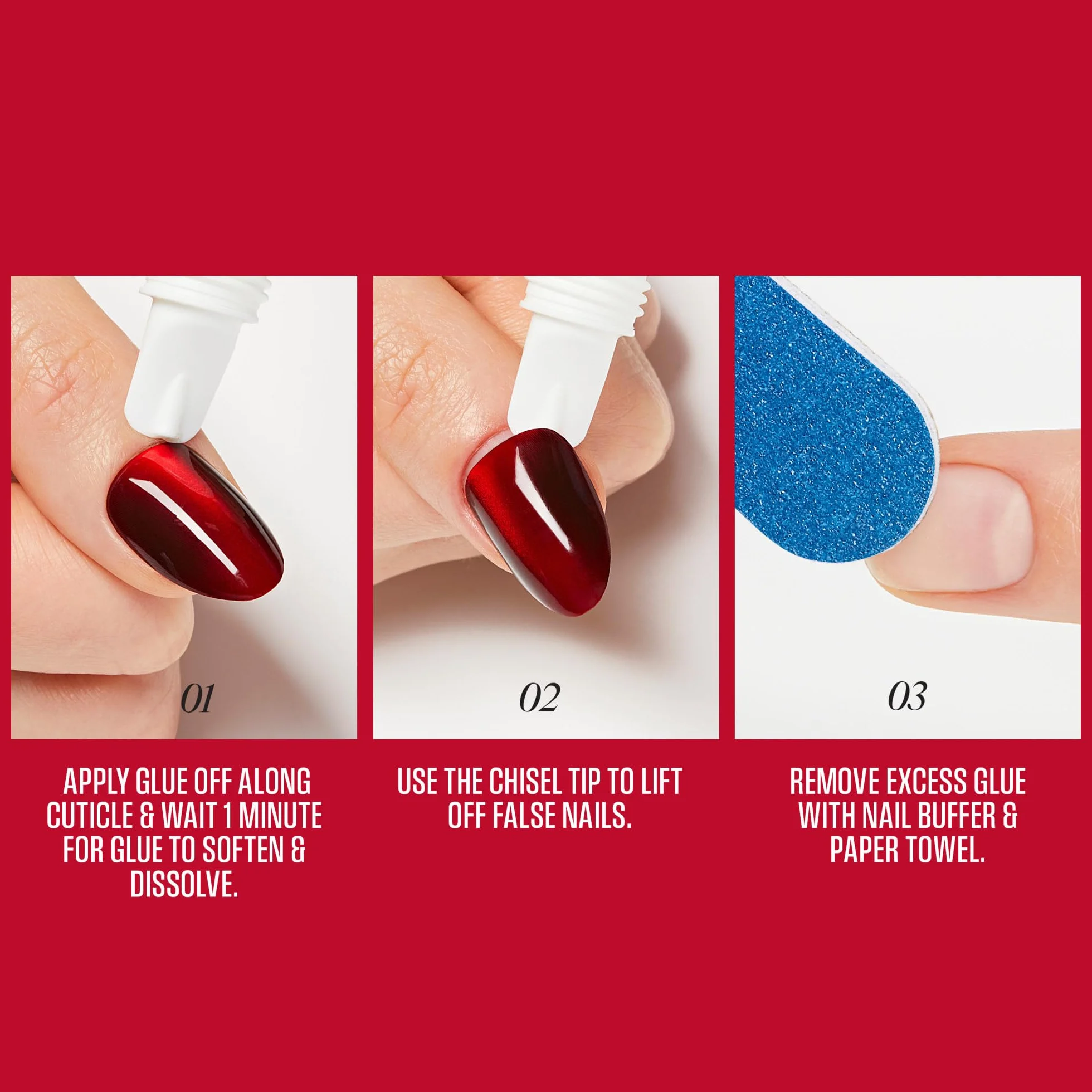 Kiss Glue Off płyn do usuwania sztucznych paznokci 13,5 ml