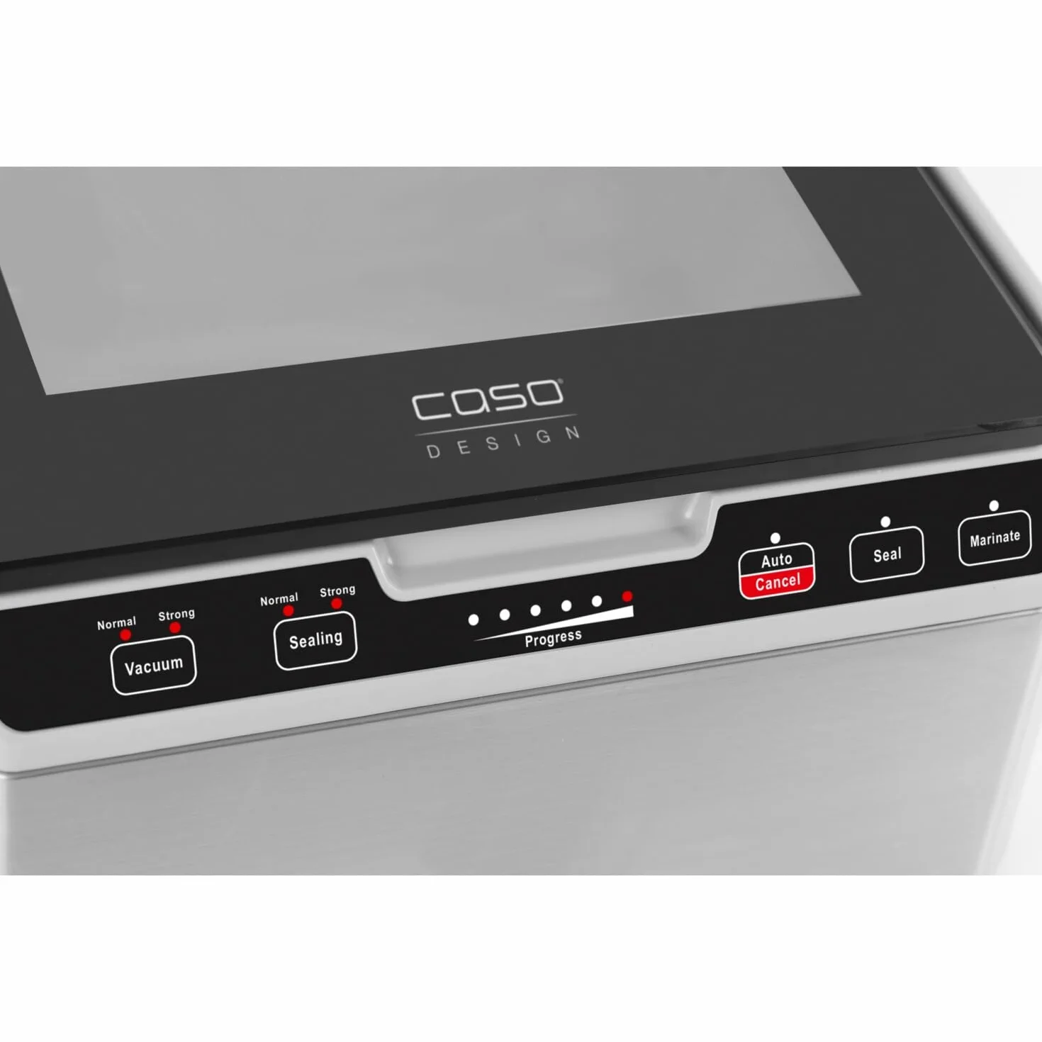 Caso VacuChef 40 Zgrzewarka Próżniowa, Stal Nierdzewna, 280 W, 70 l/min, Czarny/Srebrny