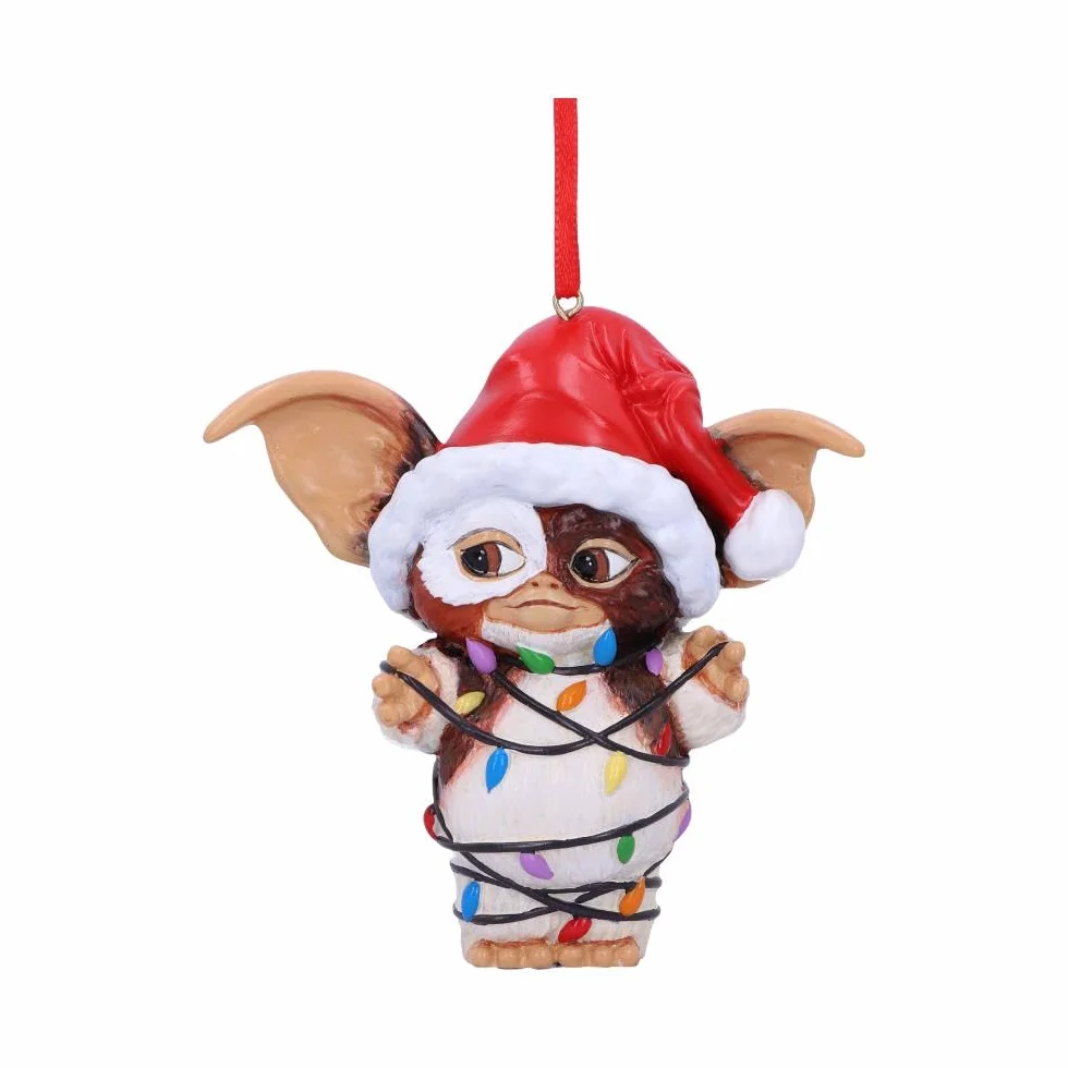 Nemesis Now Gremliny Gizmo wisząca świąteczna ozdoba czerwona parapetówka