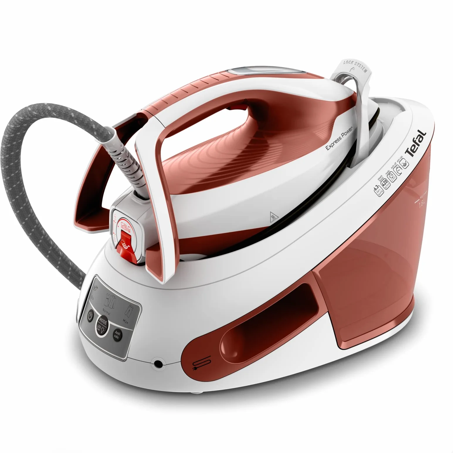 TEFAL SV8110 Generator pary Express Power, 120 g/min, 420 g/min, 1.8 l, Durilium AirGlide