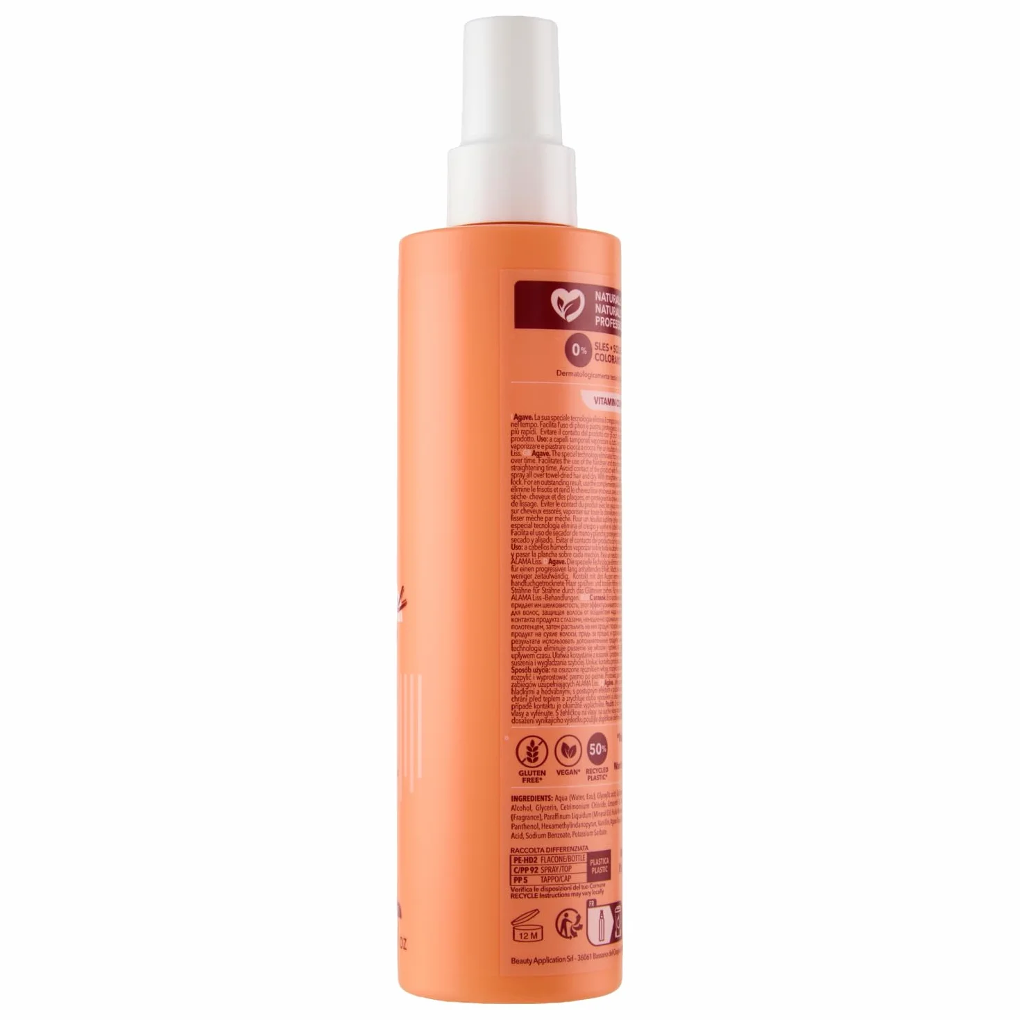 Alama Professional Alama Liss – spray Lisciante Extra Liss Effetto Memoria Per Capelli Lisci, 250 ml