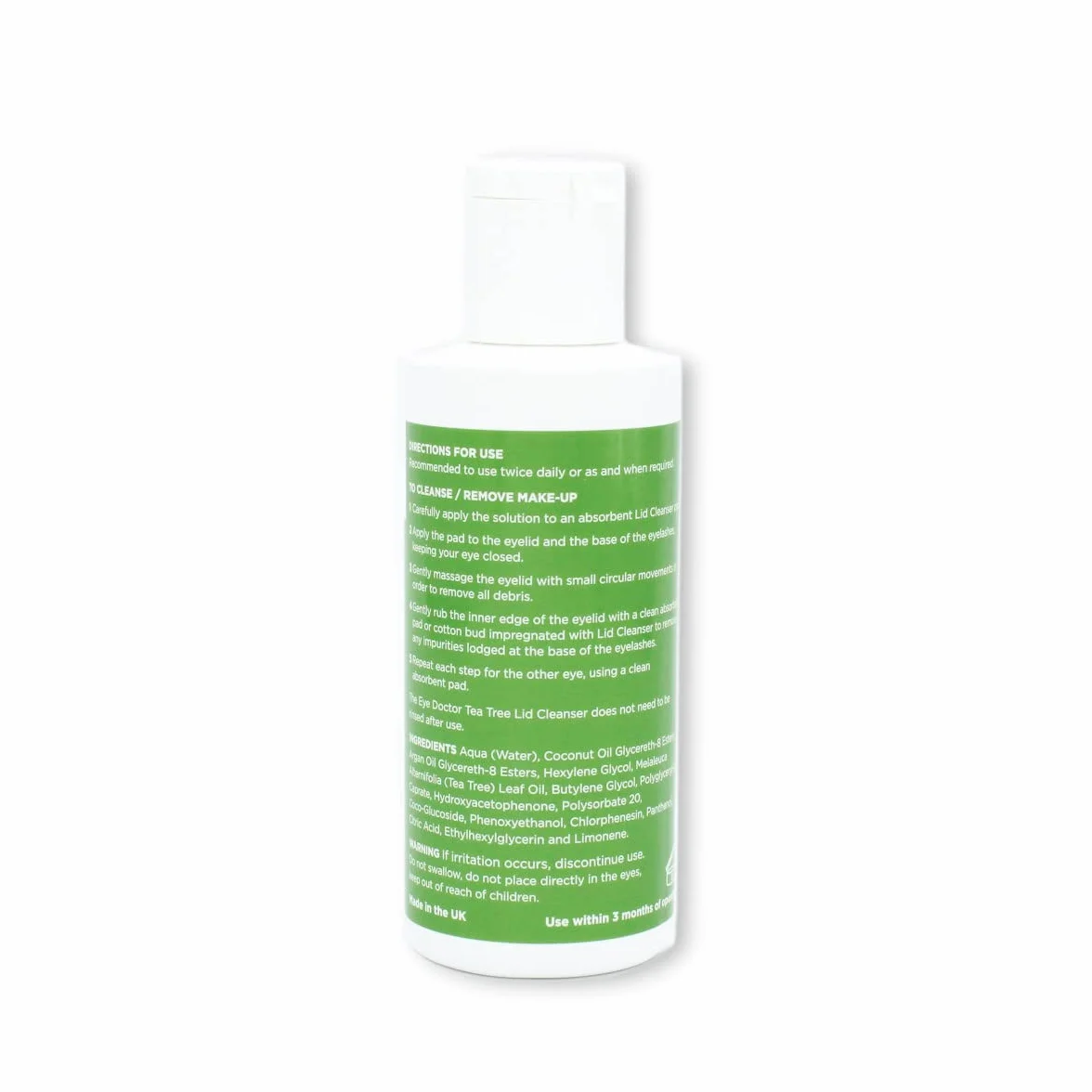 The Eye Doctor Środek do czyszczenia powiek z drzewa herbacianego 100 ml – higiena powiek