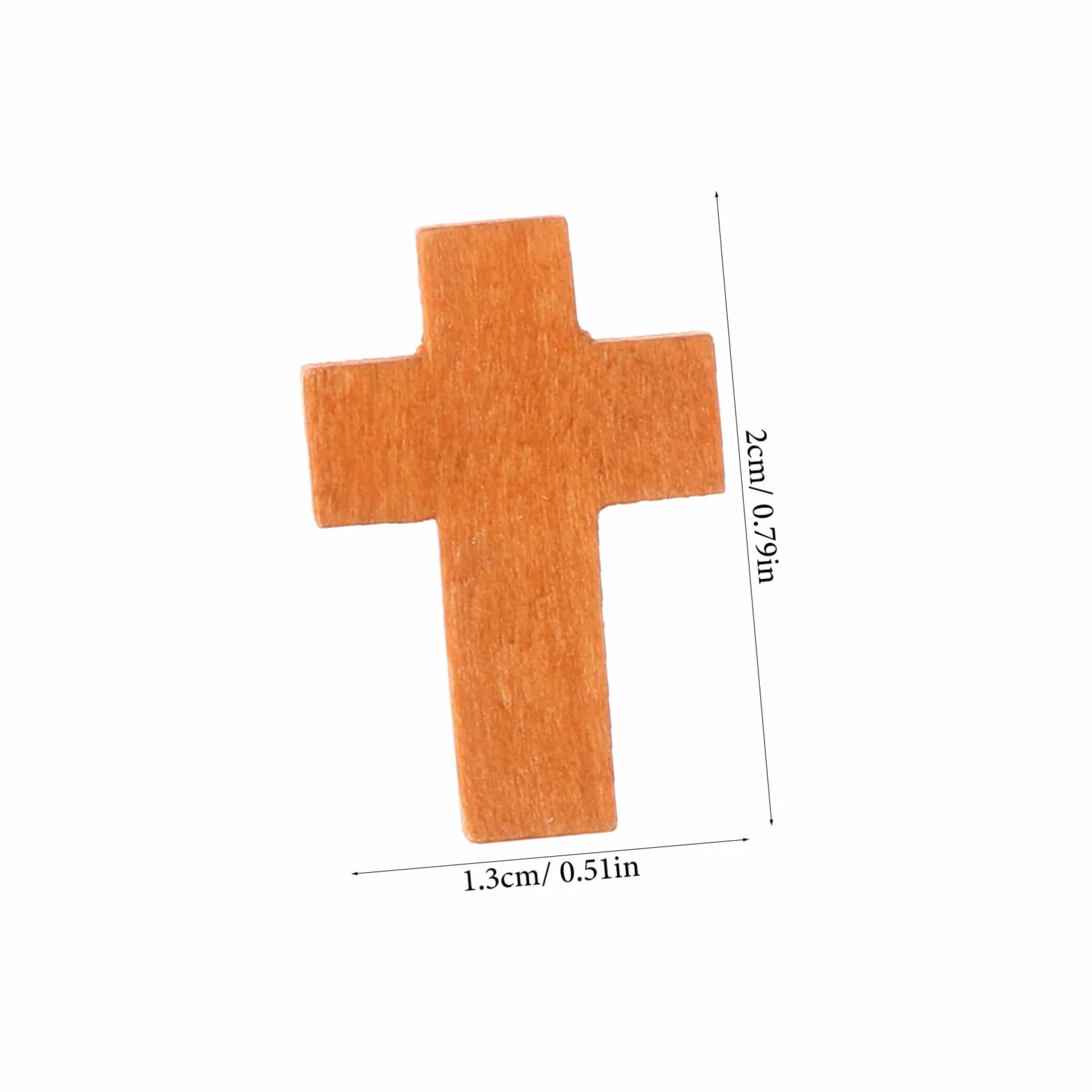 Generic 50szt Drewniany Krzyż Wisiorki z Krzyżykami Wisiorki z Motywem Religijnym Zestaw Do Robienia Różańca Koraliki Krzyżowe Do Bransoletek Religijne Amulety Bransoletka Drewno Naszyjnik