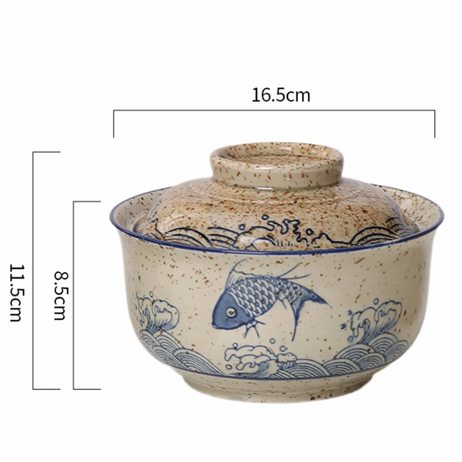 Japońska miska Ramen ceramiczna 800 ml vintage na zupę Pho