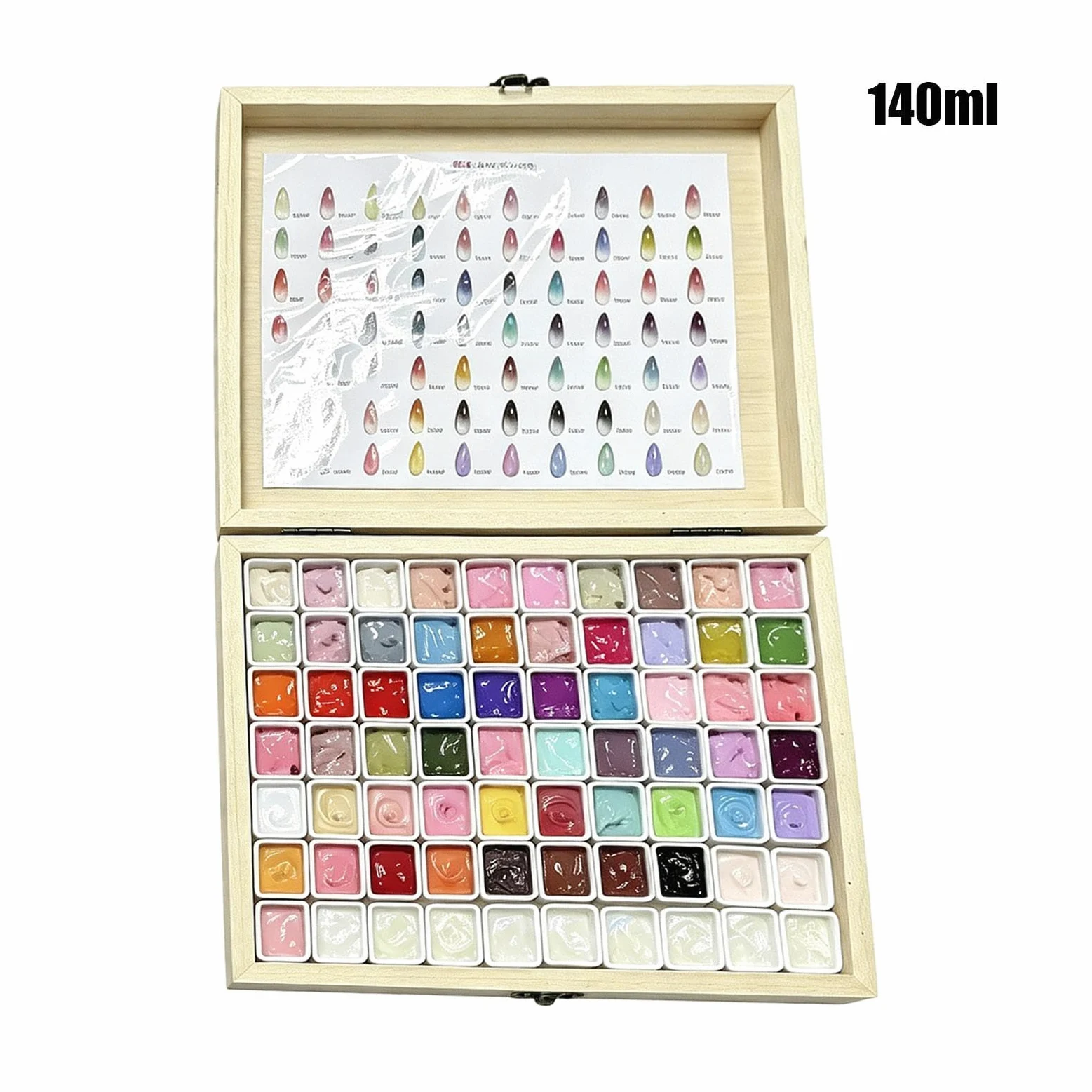 Żel Do Malowania Paznokci Paleta 70 kolorów manicure artystycznego z | Paleta Żeli Malarskich dla początkujących, kobiet, dziewczyn, w domu, salonie, podróży, na imprezy, spa
