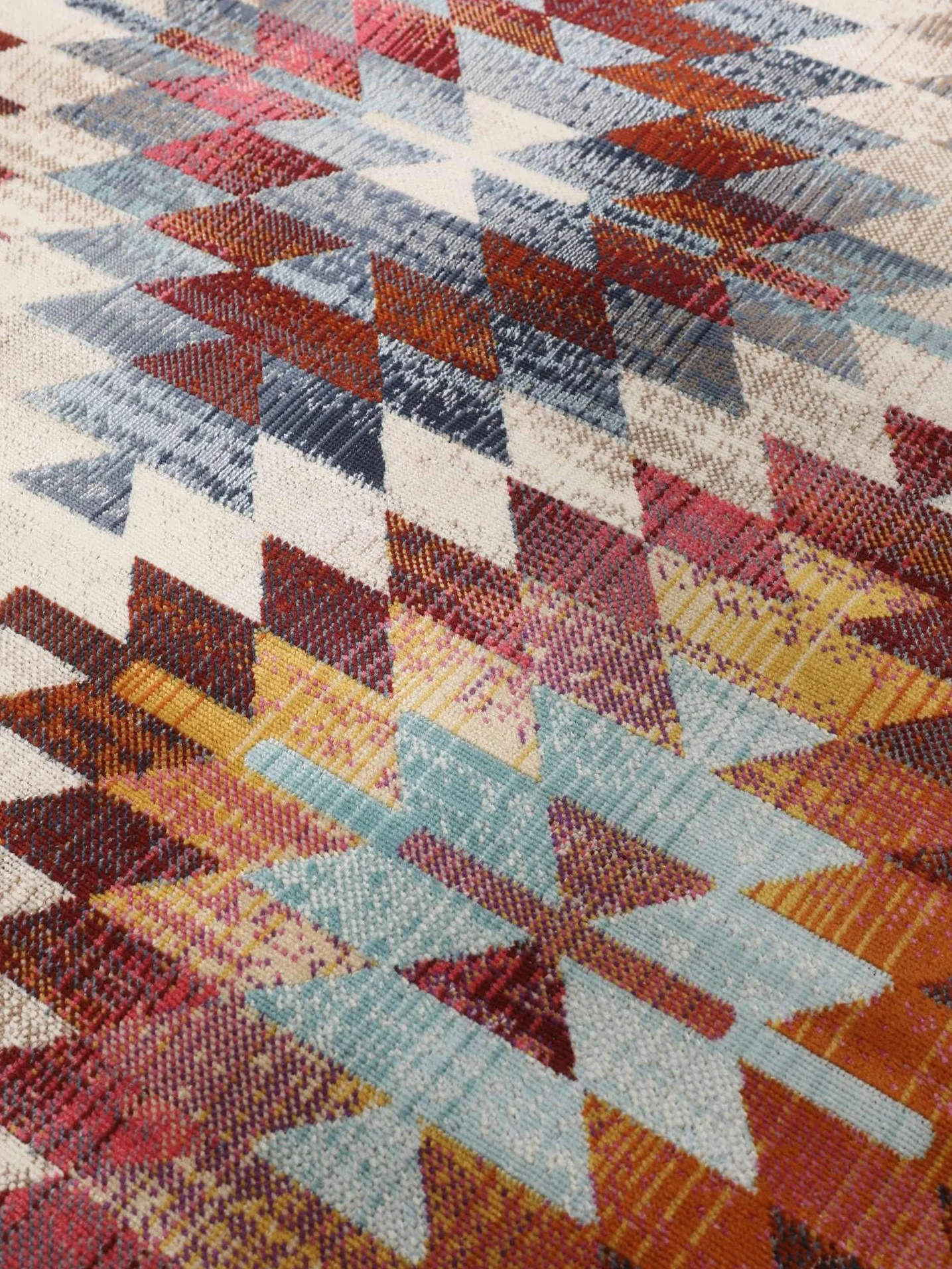 RugVista Kerala Dywan Nowoczesny 200 x 300 cm Prostokąt Niski Czerwony/Multi Oeko-Tex 100