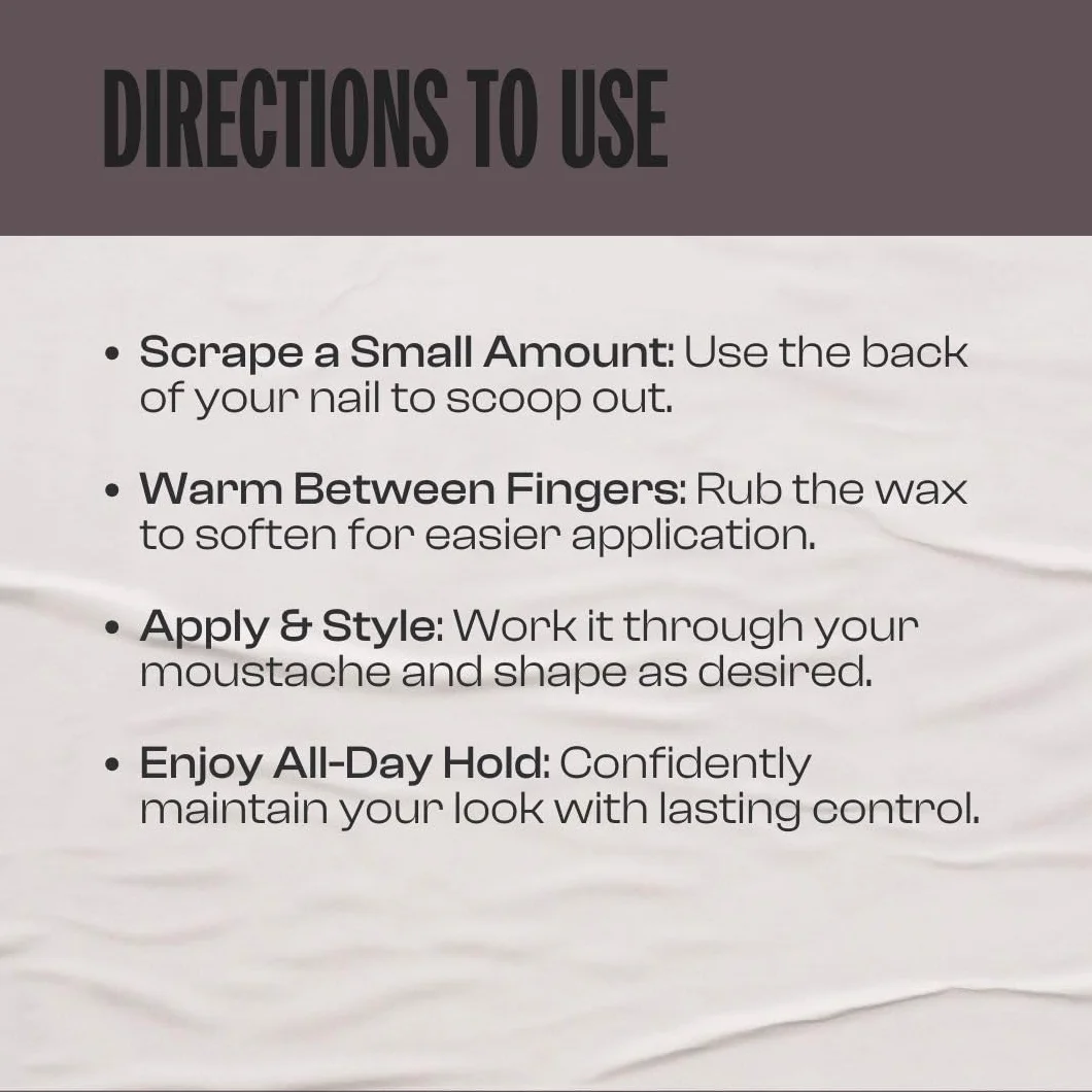 Men Rock Soothing Moustache Wax, Perfect to Shape, Style and Tame Unruly Hairs, Promotes Softer Hair Growth, Enriched with Argan Oil to Moisturise Skin, Fresh and Earthy Oak Moss Fragrance 25ml
