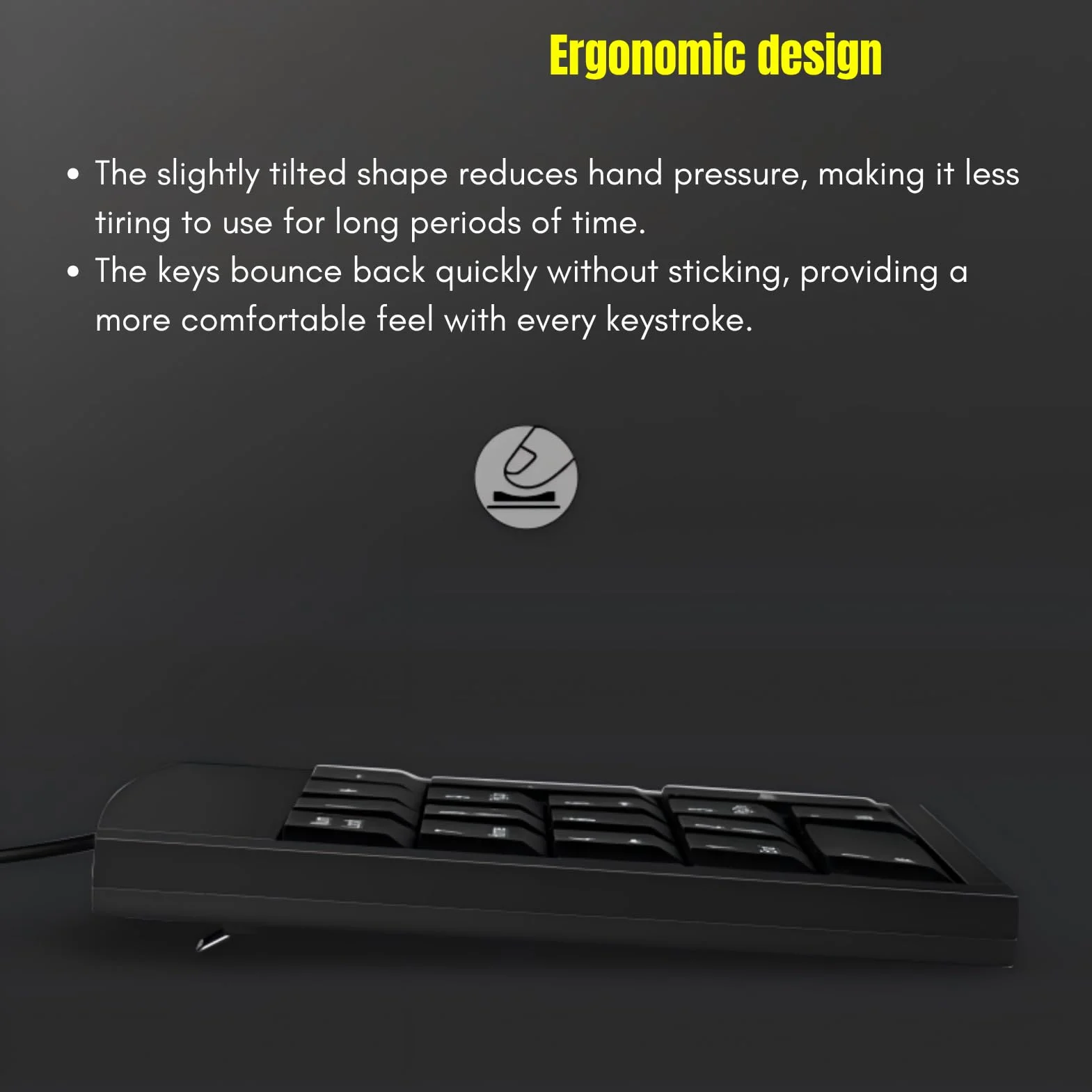 Klawiatura Numeryczna USB, Przenośna 19 Klawisz Number Pad Mini USB Numpad Numpad Keypad dla Laptopa Komputerowy Notebook Komputerowy