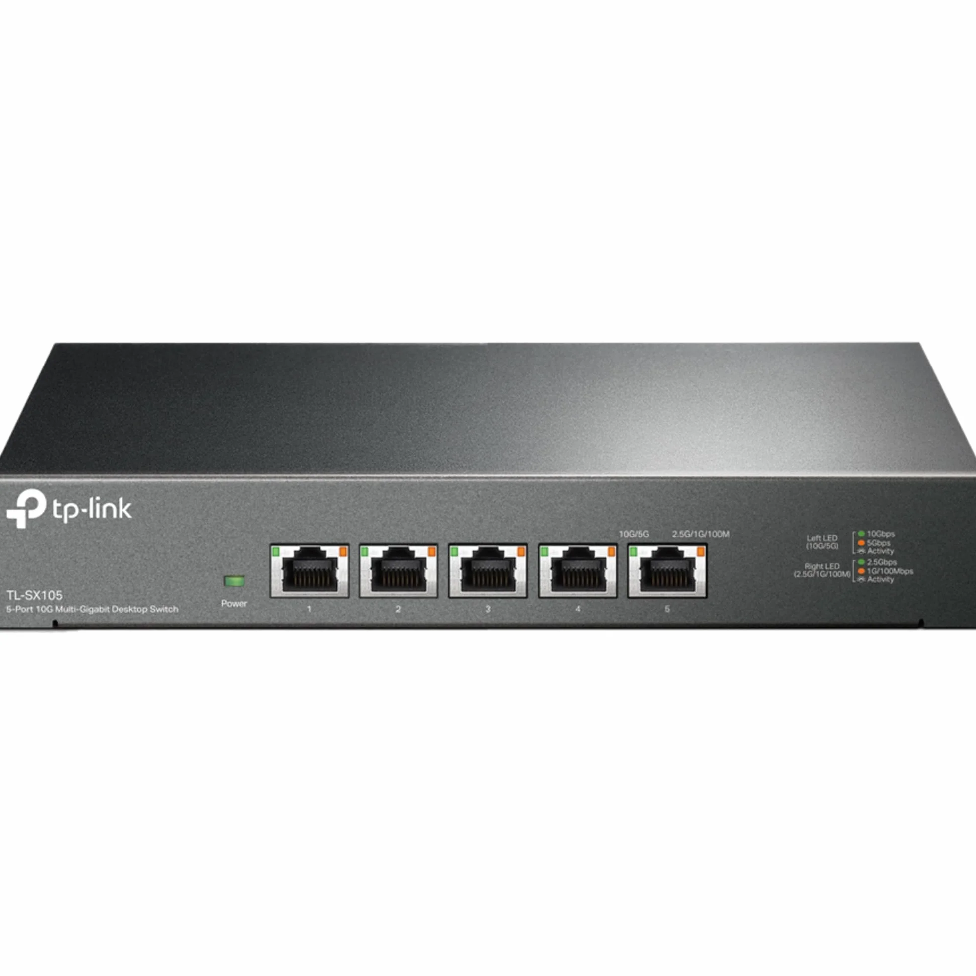 TP-Link TL-SX105 | 5-Portowy przełącznik 10G | Desktop | Plug and Play | Bez wentylatora