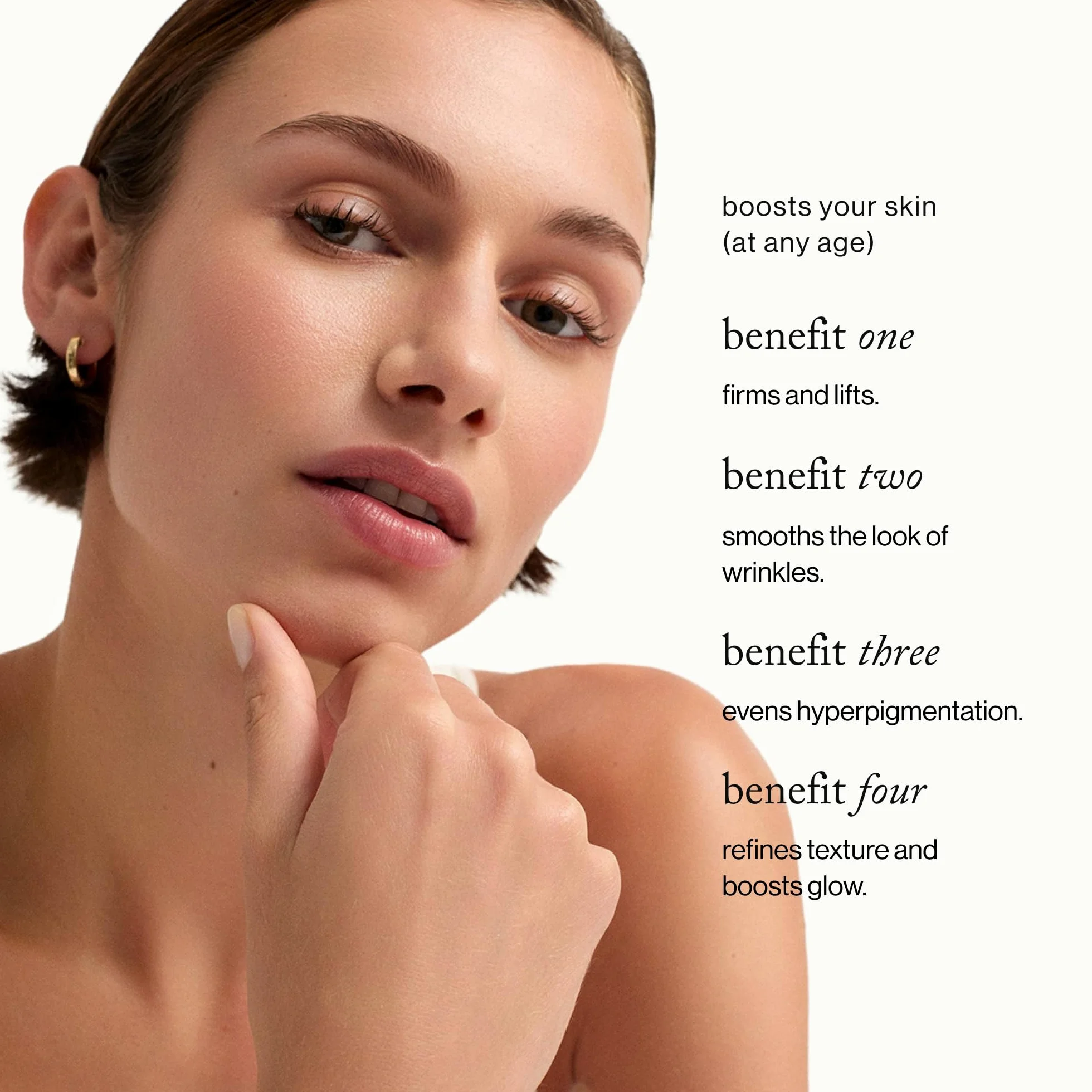 goop Beauty Peptide Serum redukuje drobne linie, zmarszczki i ciemne plamy, peptydy, ceramidy i niacynamid, zabieg przeciwstarzeniowy poprawiający siłę i elastyczność 30 ml