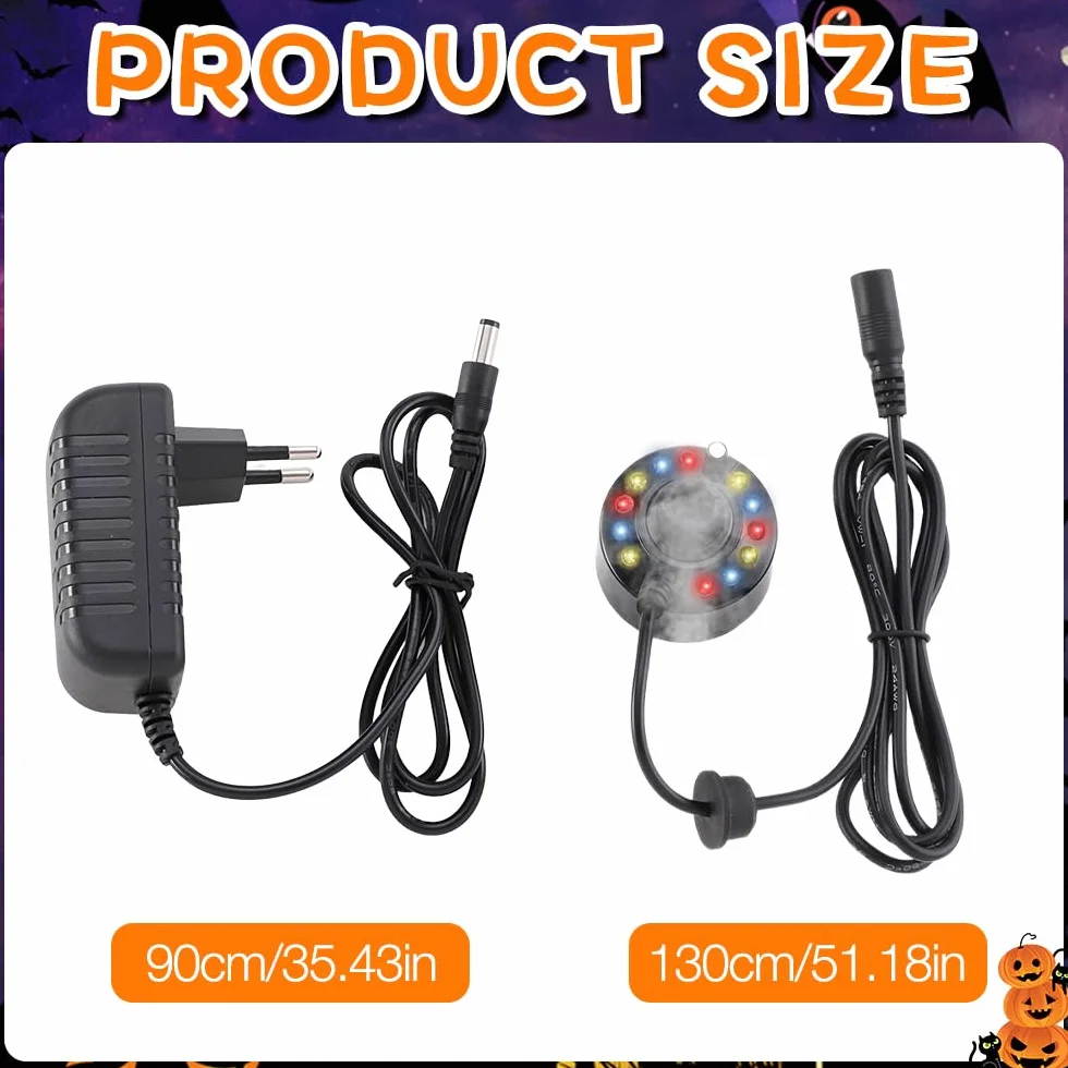 Mineup Ultradźwiękowy nebulizator 350 ml/h 12 LED 24 V