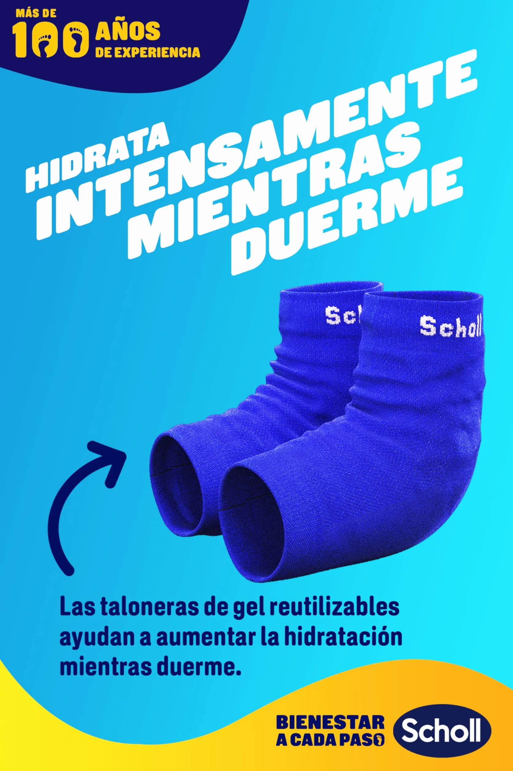 Scholl Zestaw do odnowy na noc, krem do pielęgnacji stóp, 60 ml, żelowe rękawy na piętę wielokrotnego użytku, 1 para – nawilżają suche stopy, widoczne rezultaty w ciągu 1 nocy, zawiera 5% mocznika i