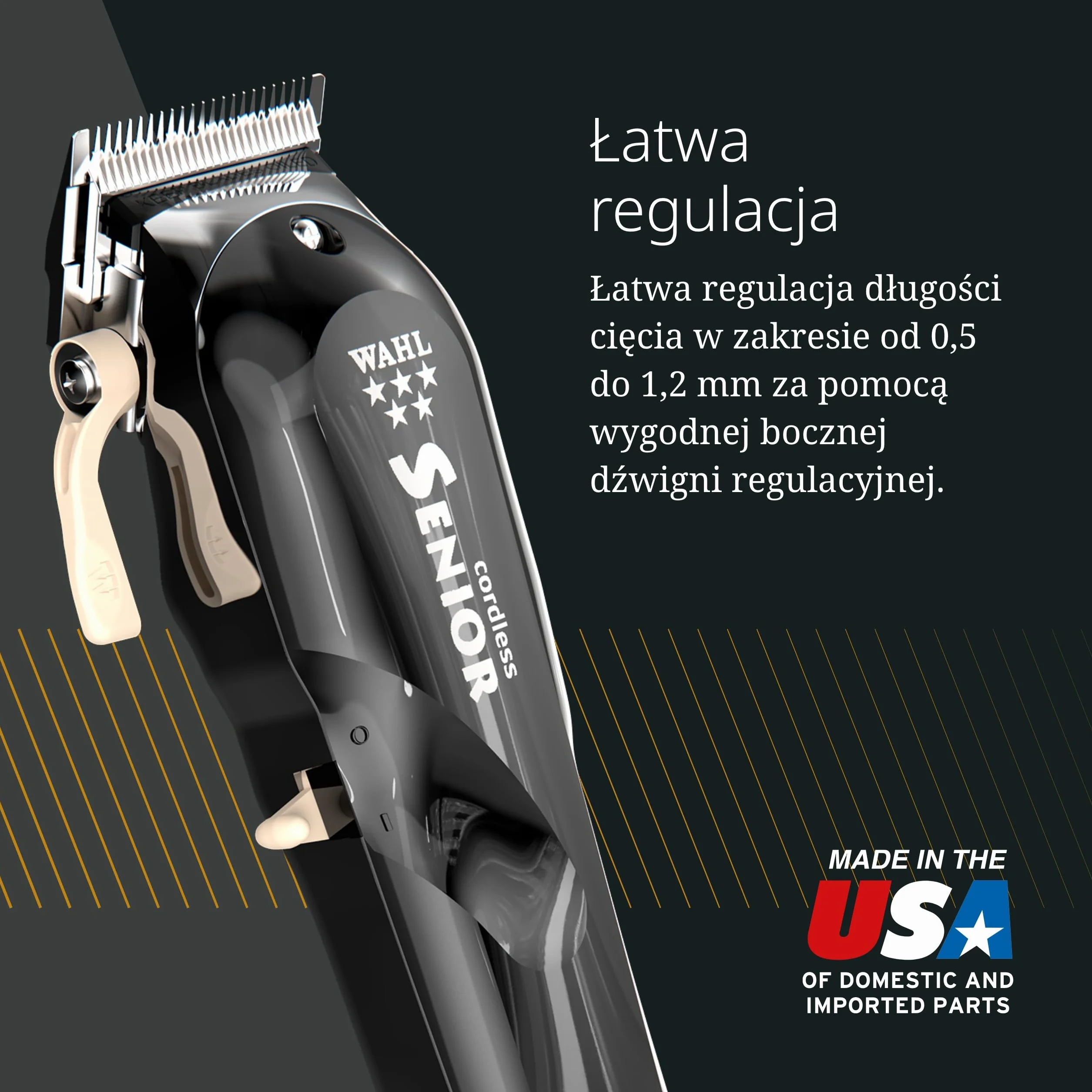 Wahl Cordless Senior - Professional Mains/Pordless Hair Clipper - Mocny i szybki blas