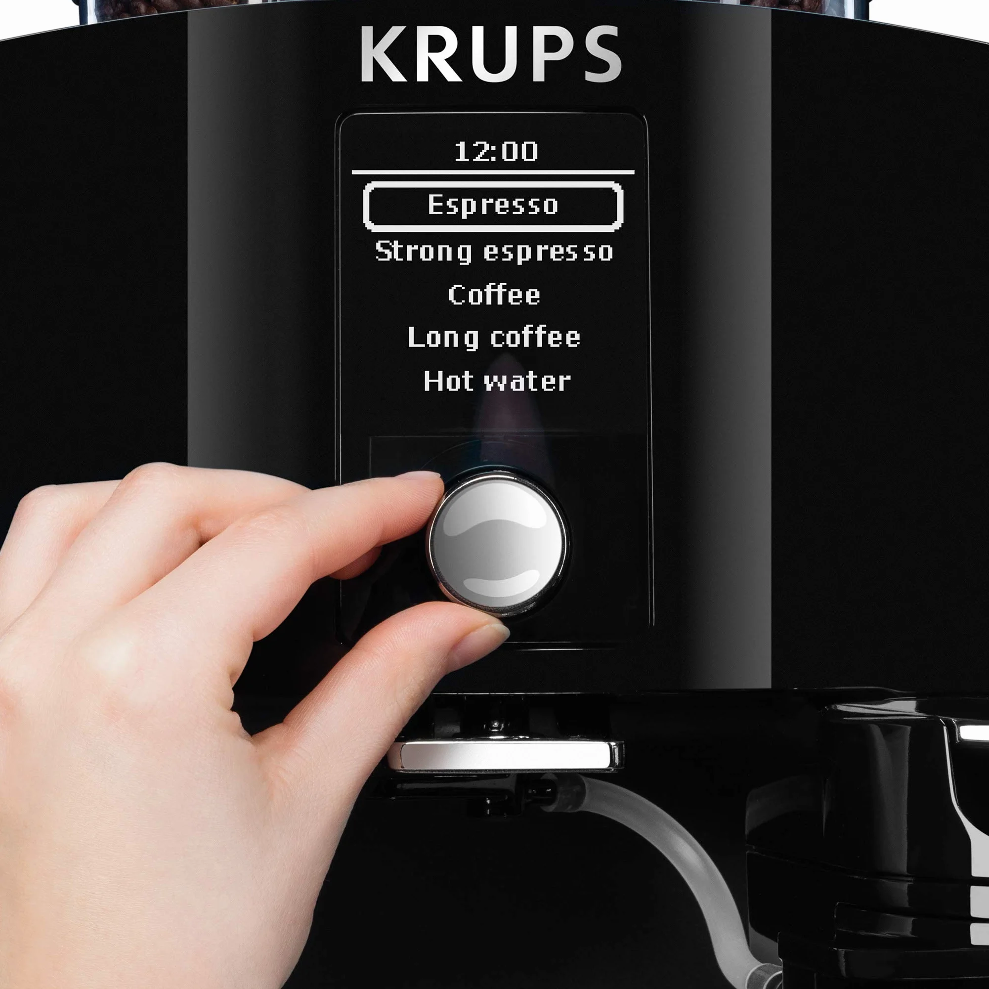 KRUPS EA8298 automatyczny ekspres do kawy Latt'Espress z funkcją One-Touch | 1,7 l | 15 bar | wyświetlacz LC | Cappuccinatore | czarny