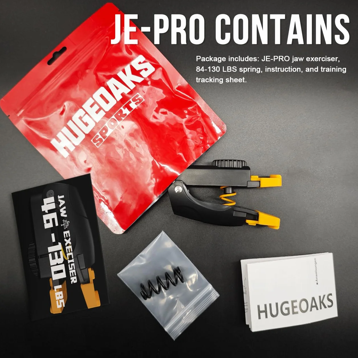 JE-PRO przyrząd do ćwiczeń szczęk dla mężczyzn i kobiet, regulowany opór, 20-59 kg, ćwiczenie szczęki, twarzy i szyi, mocny trener linii szczęk, wyszczupla i przycina twarz, 2 szt