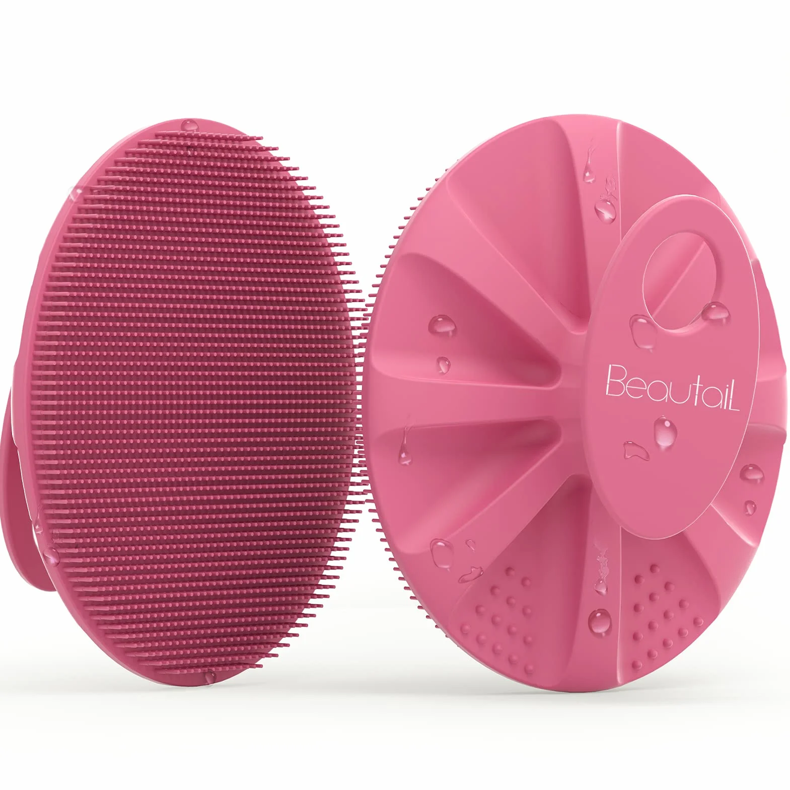 BEAUTAIL silikonowa szczotka do mycia ciała, delikatny peeling, luffa oczyszczająca