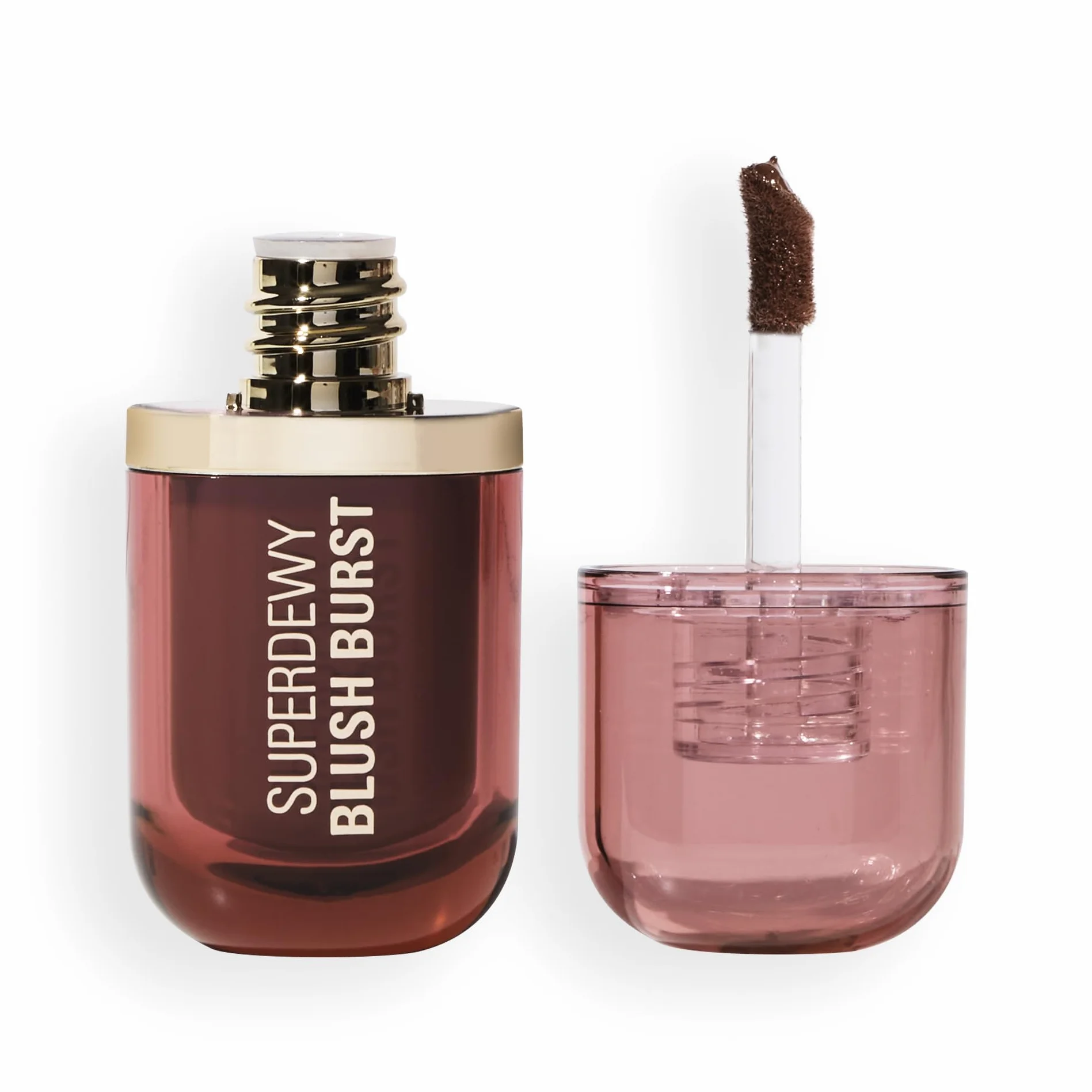 Revolution Superdewy Liquid Blush Burst odstraszacz do kąpieli serum peptyd kwas hialuronowy wegański odwodniony Caramel Cooler Bronze 4,2 ml