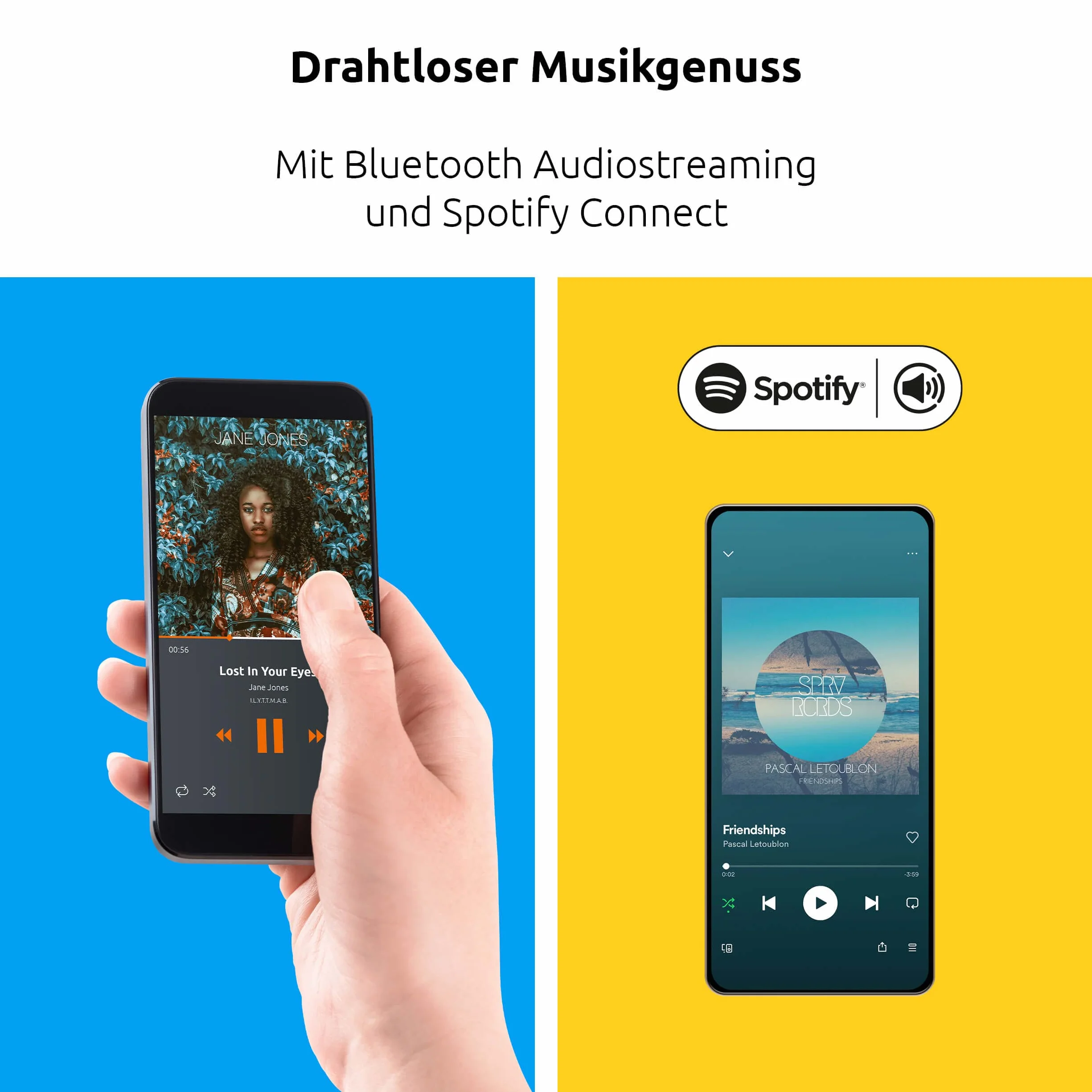 TechniSat DIGITRADIO 602 - Stereo Radio internetowe (DAB, FM, 70 W system 2.1 z subwooferem, CD, USB, strumieniowanie Bluetooth, AUX, WLAN, budzik, Spotify Connect, pilot) Antracyt
