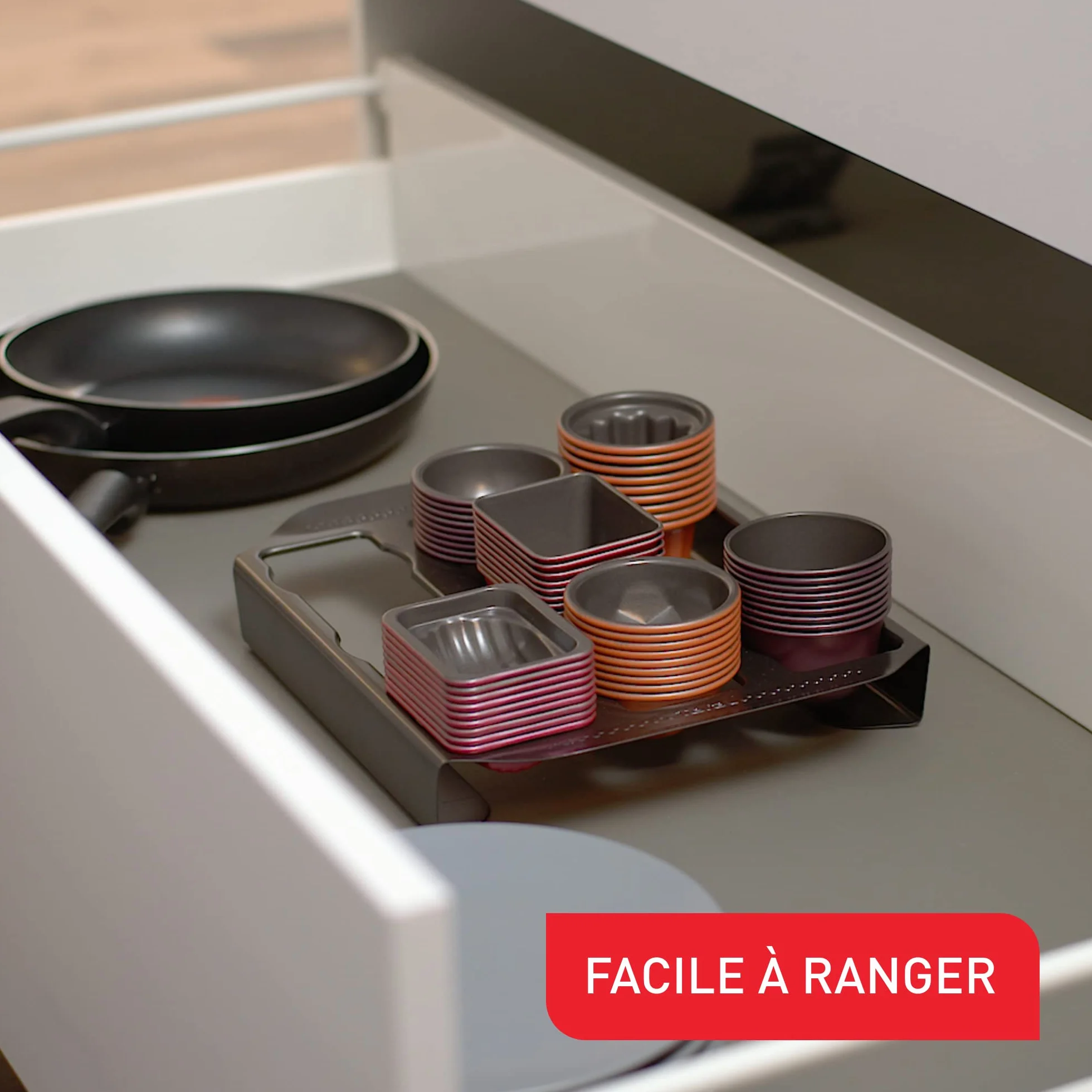 Tefal Creabake Zestaw Foremek do Pieczenia, Stal Nierdzewna, 3 Sztuki